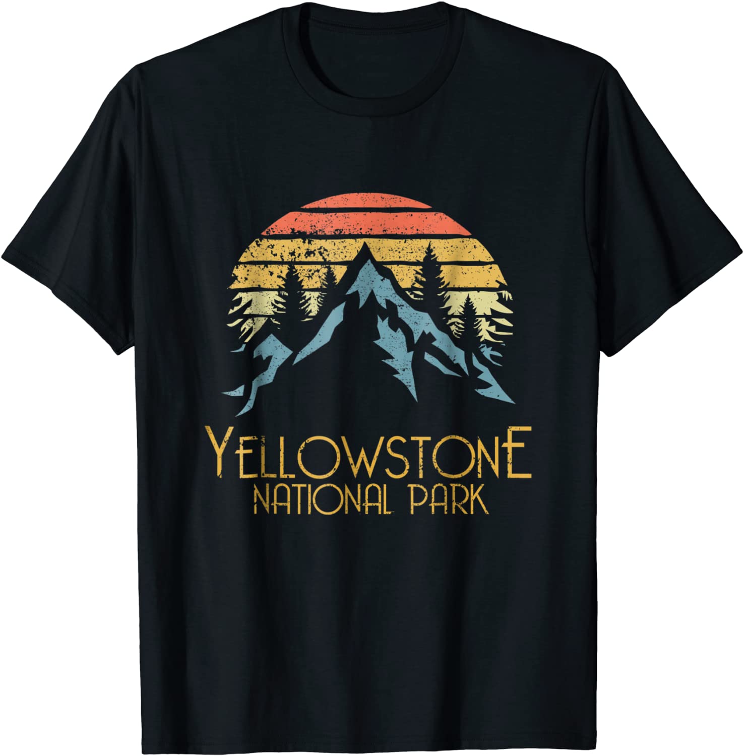 Vintage Retro Yellowstone National Park WY T Shirt