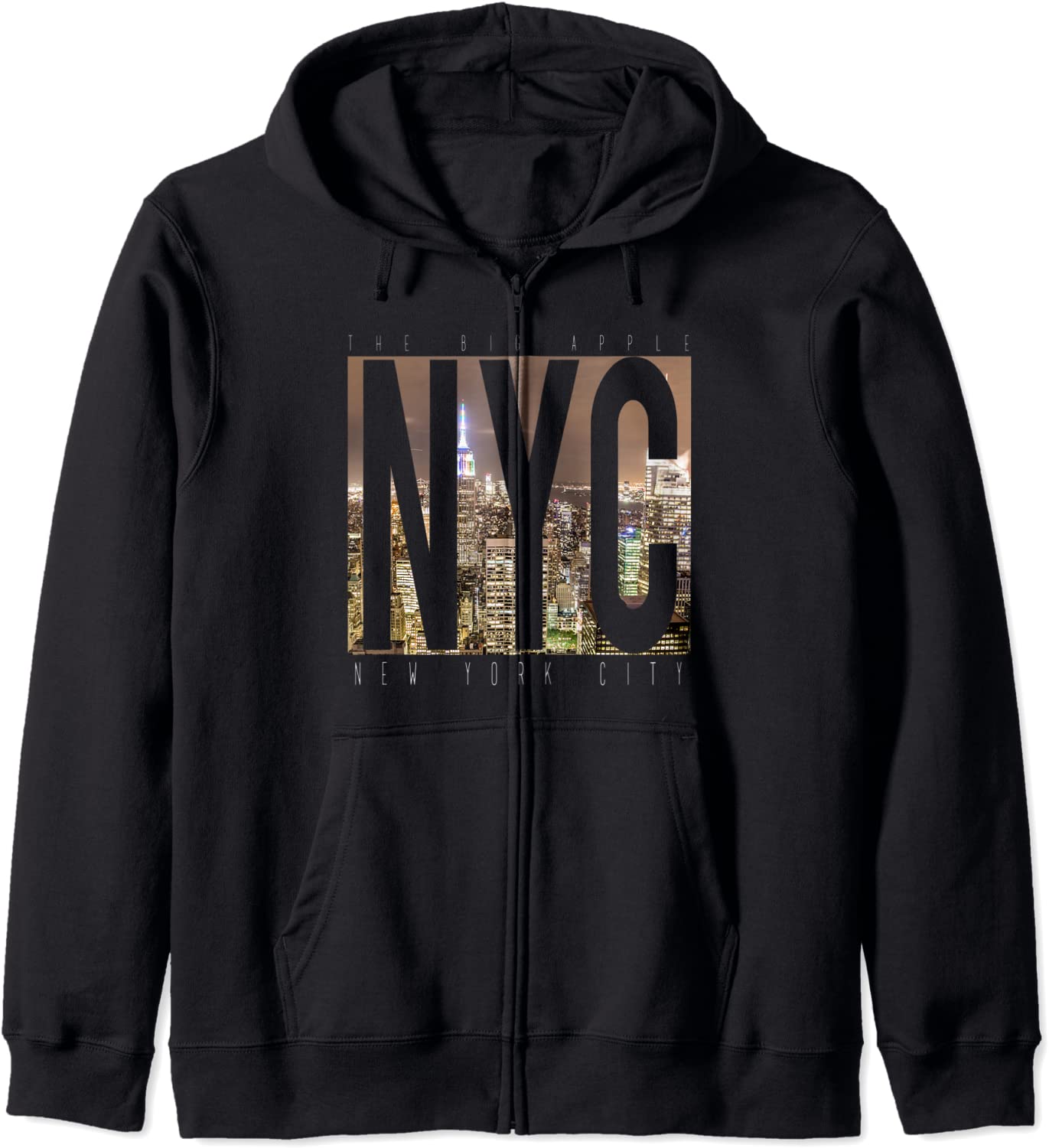 NYC New York City Skyline The Big Apple Manhattan Gift Hoodie