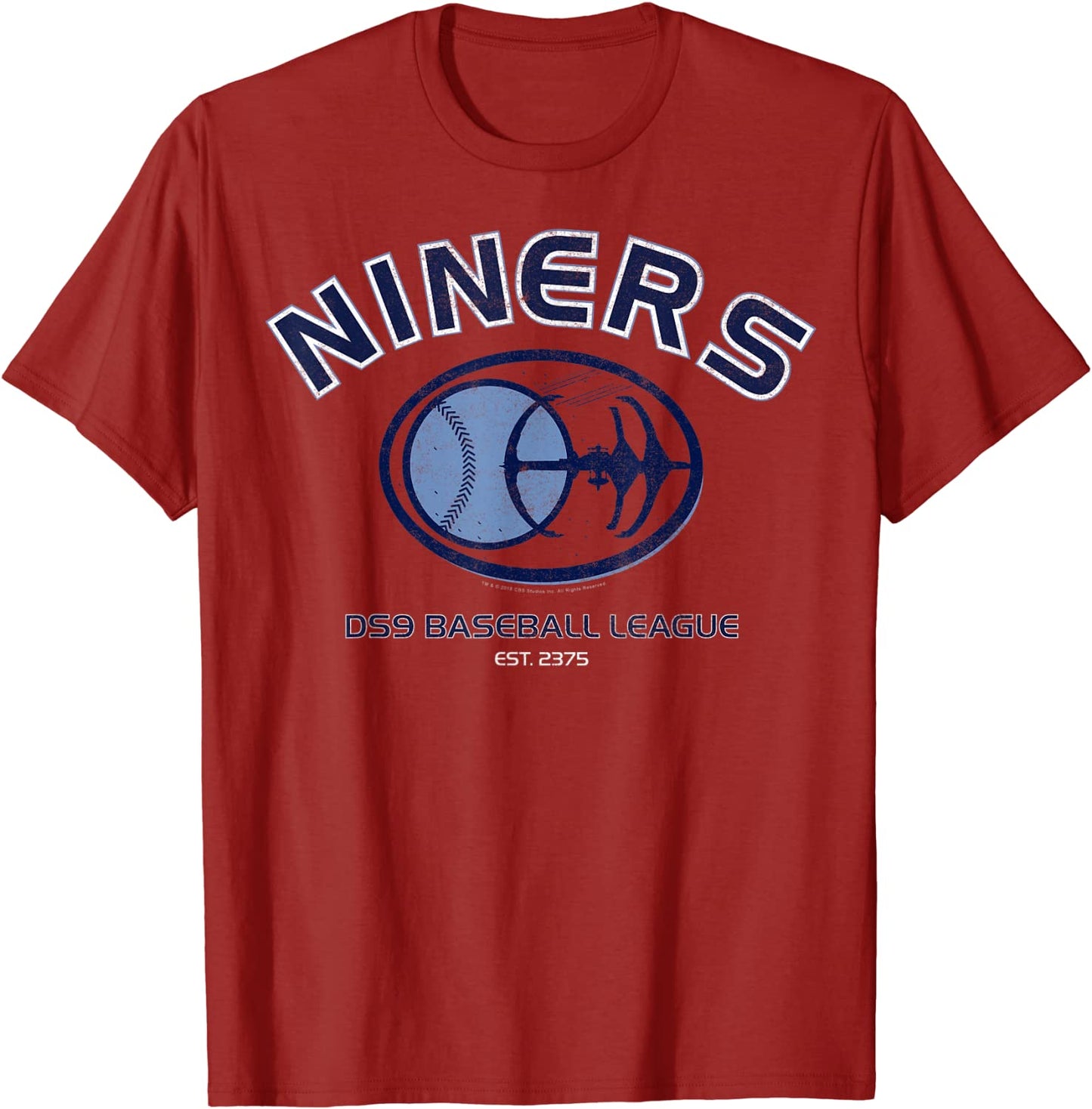 Star Trek DS9 Niners Baseball League Logo T-Shirt