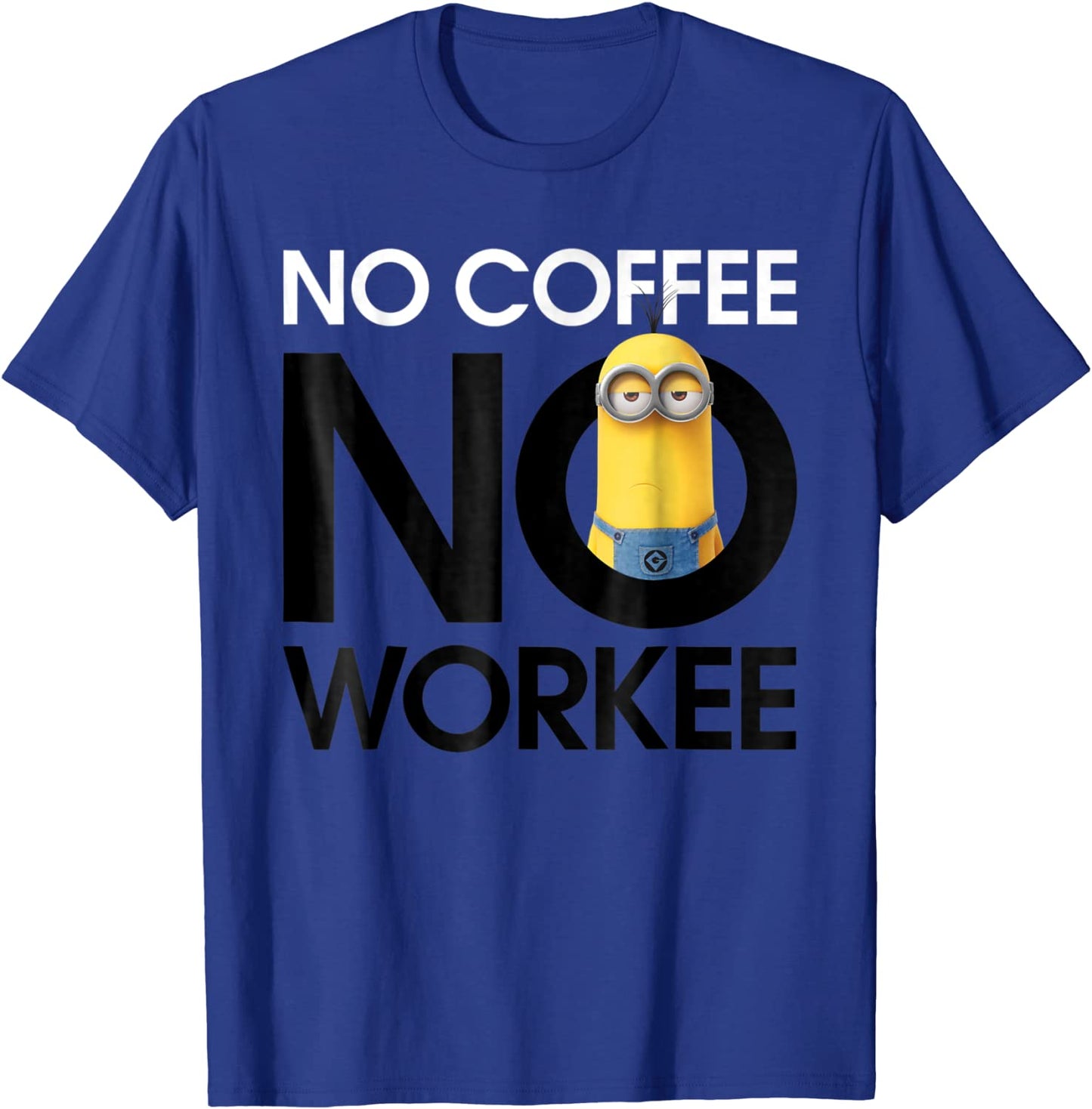 Despicable Me Minions No Coffee No Workee Graphic T-Shirt