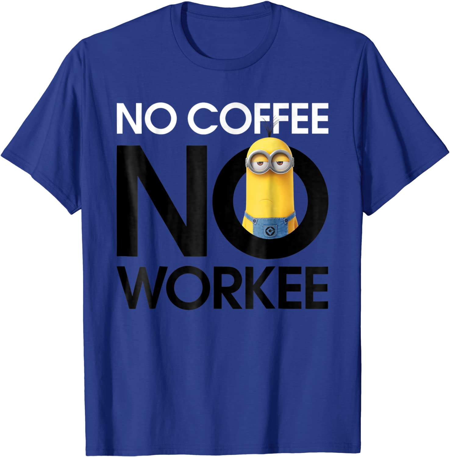 Despicable Me Minions No Coffee No Workee Graphic T-Shirt
