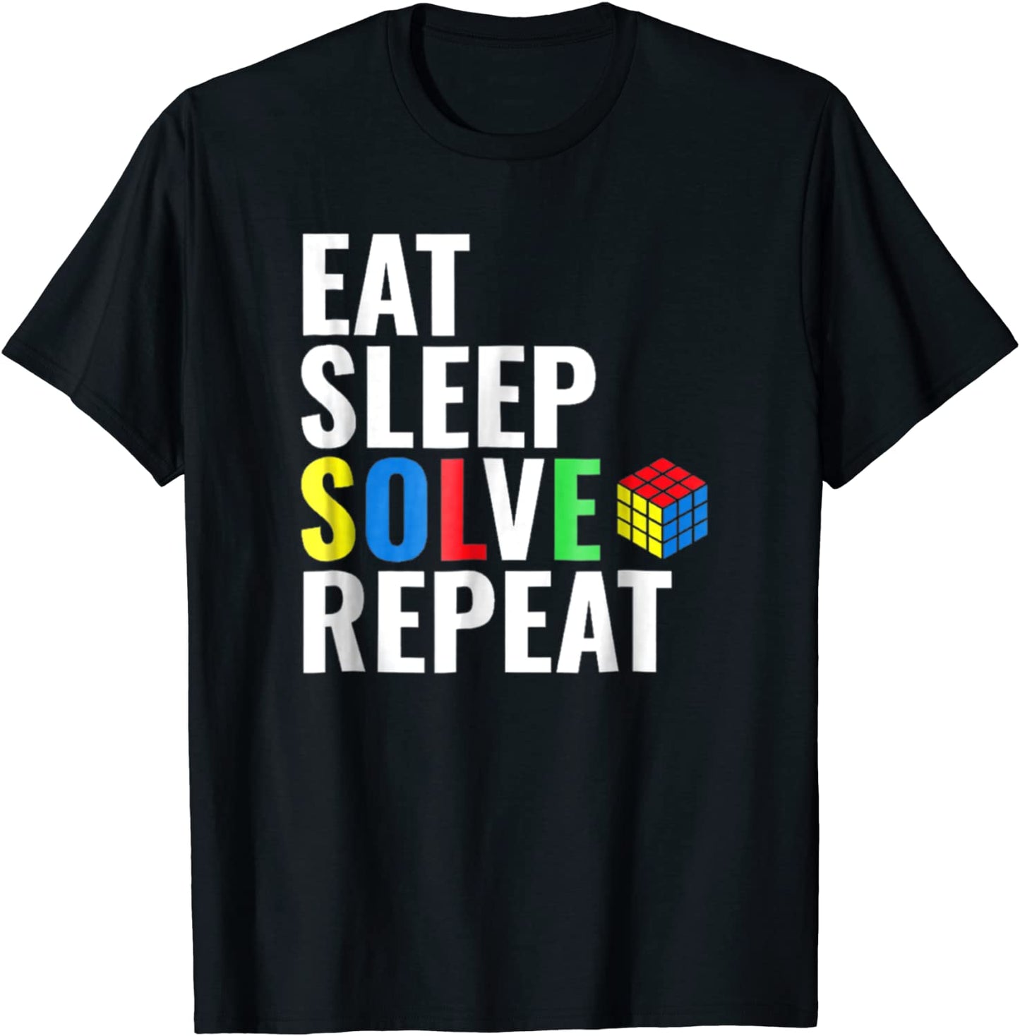 Eat Sleep Solve Repeat Rubik Tshirt