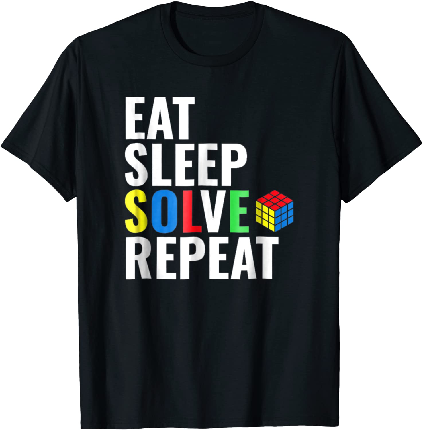 Eat Sleep Solve Repeat Rubik Tshirt