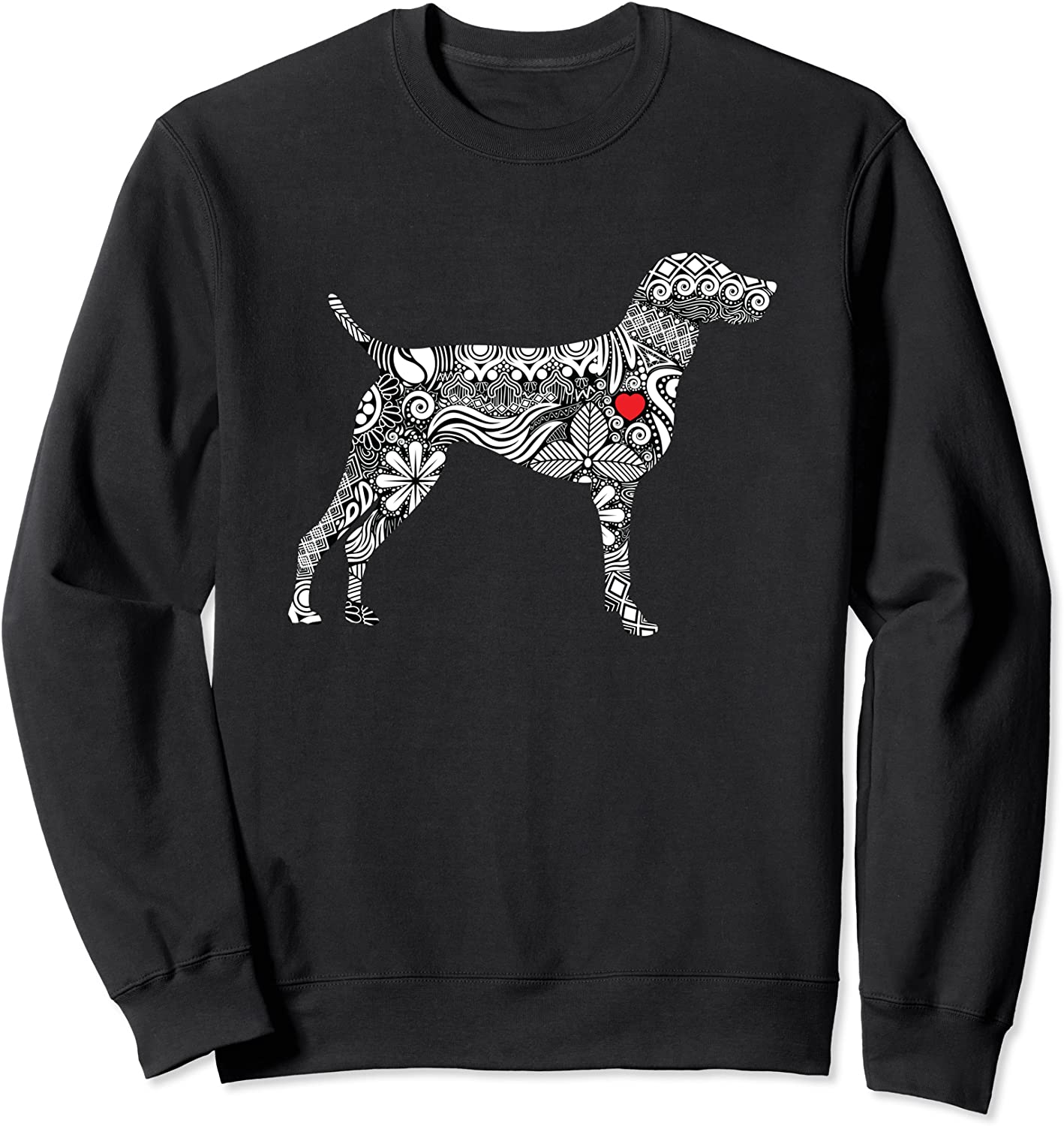 German Shorthair Pointer I GSP Dog Mom I Love Heart Sweatshirt