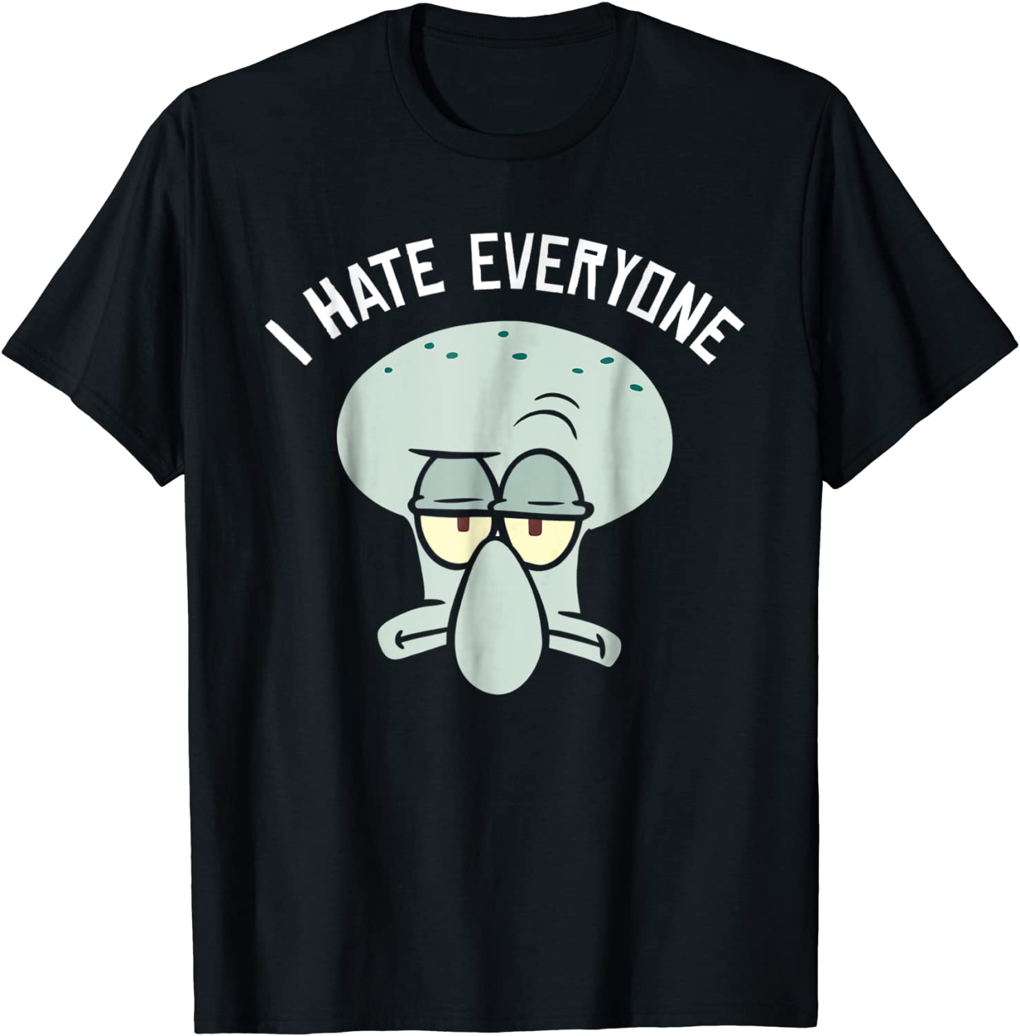 SpongeBob SquarePants Squidward I Hate Everyone T-Shirt
