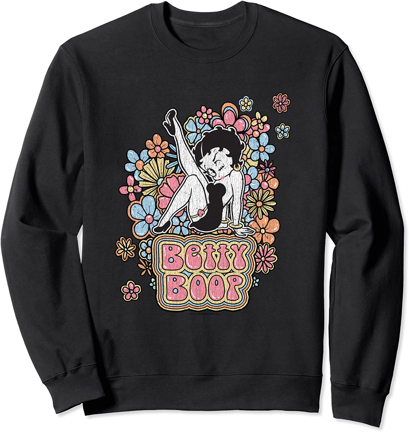Betty Boop Flower Power Sweatshirt