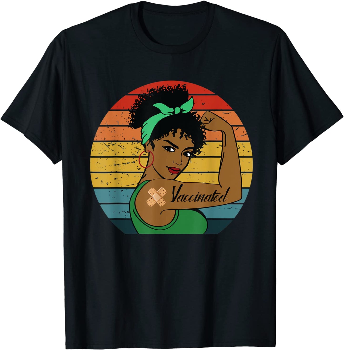Ive Been Vaccinated Shirt Pro Vaccine For Women Afro Hair T-Shirt
