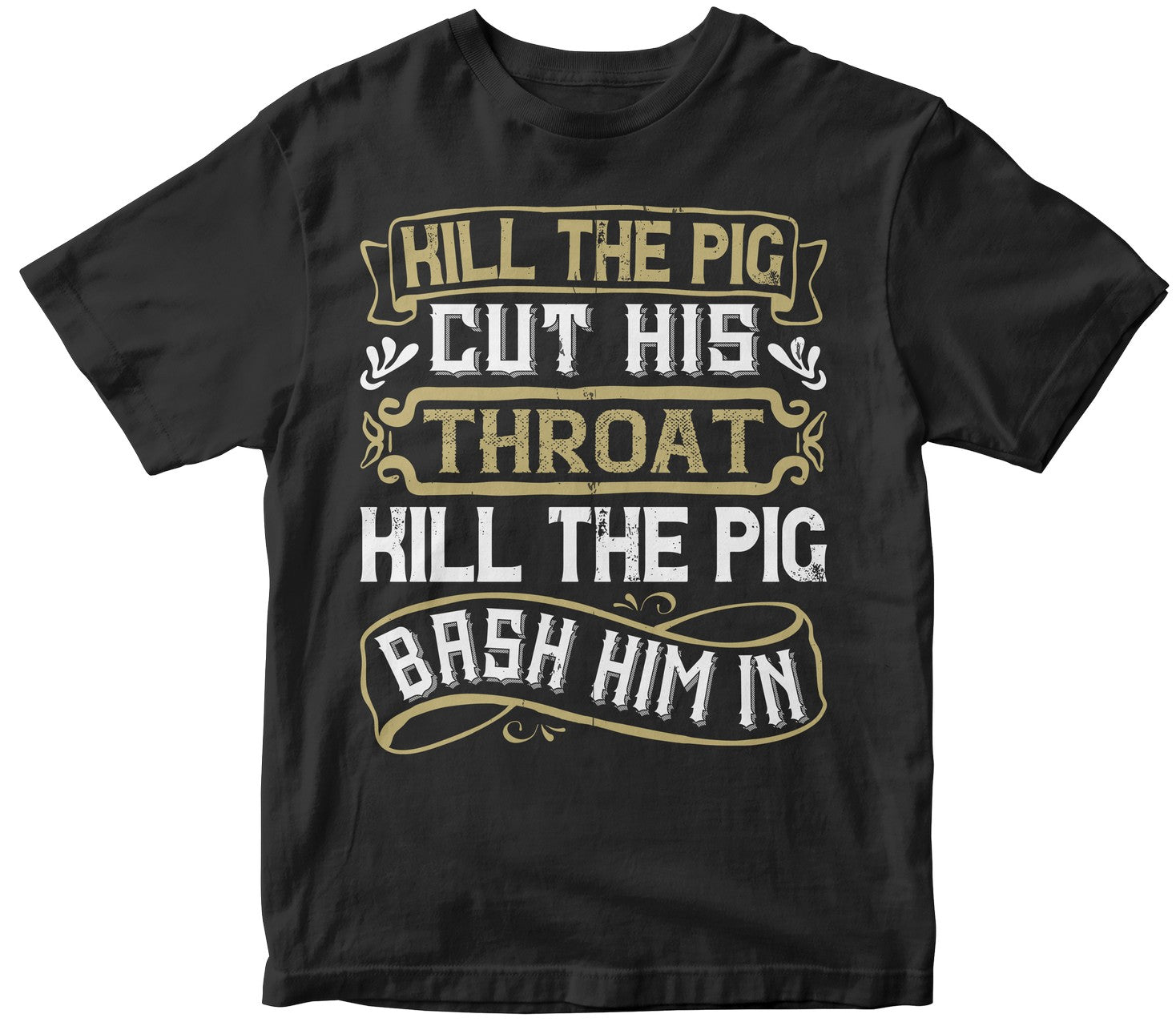 Kill The Pig! Cut His Throat! Kill The Pig! Bash Him In