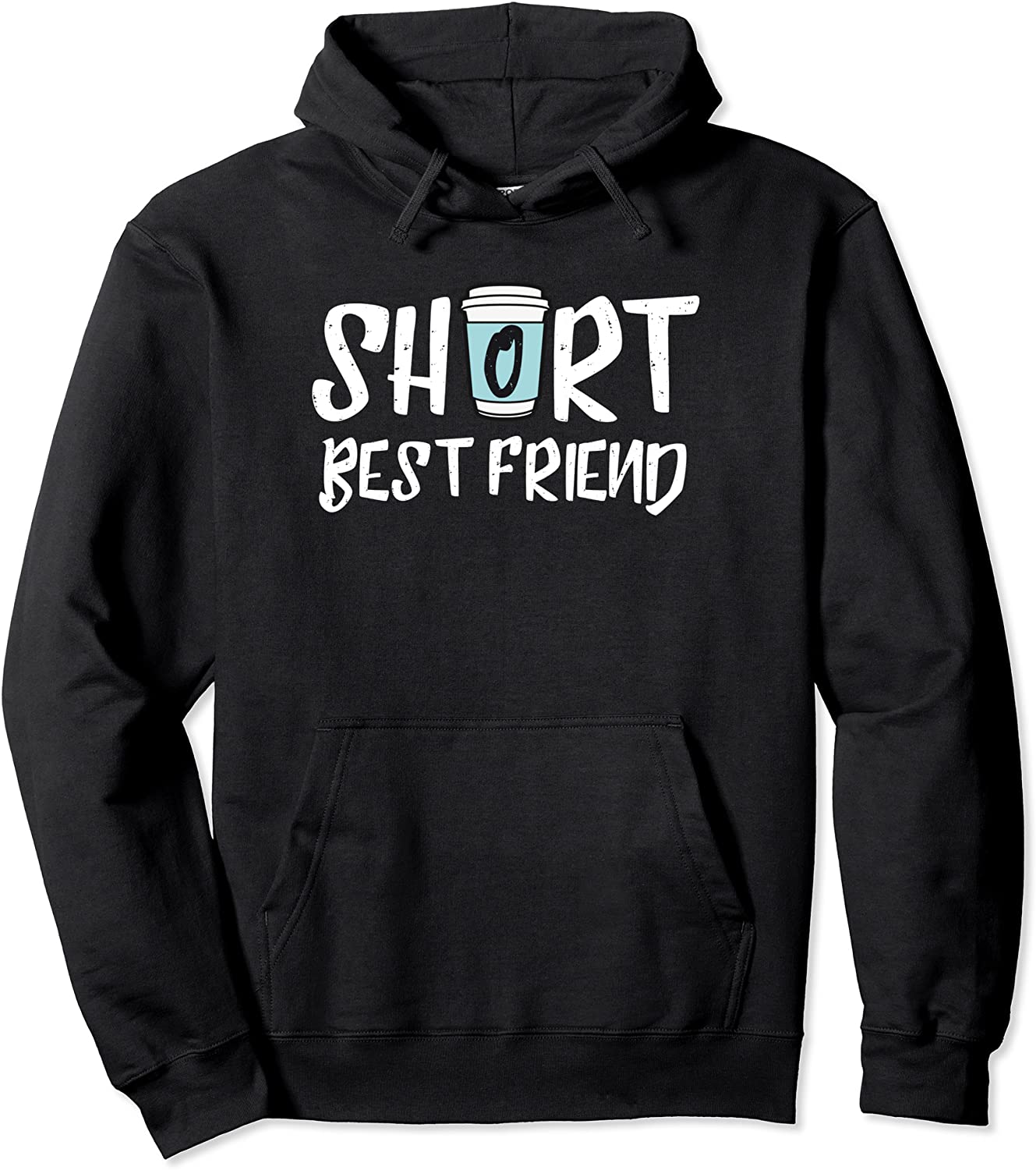 Short Best Friend - Matching Coffee Cup Best Matching Friend Pullover Hoodie