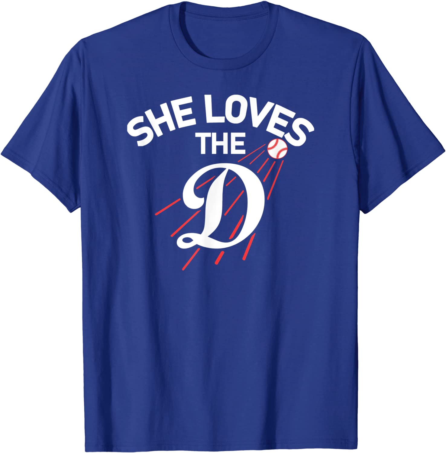 Funny She Loves The Los Angeles Baseball T-Shirt