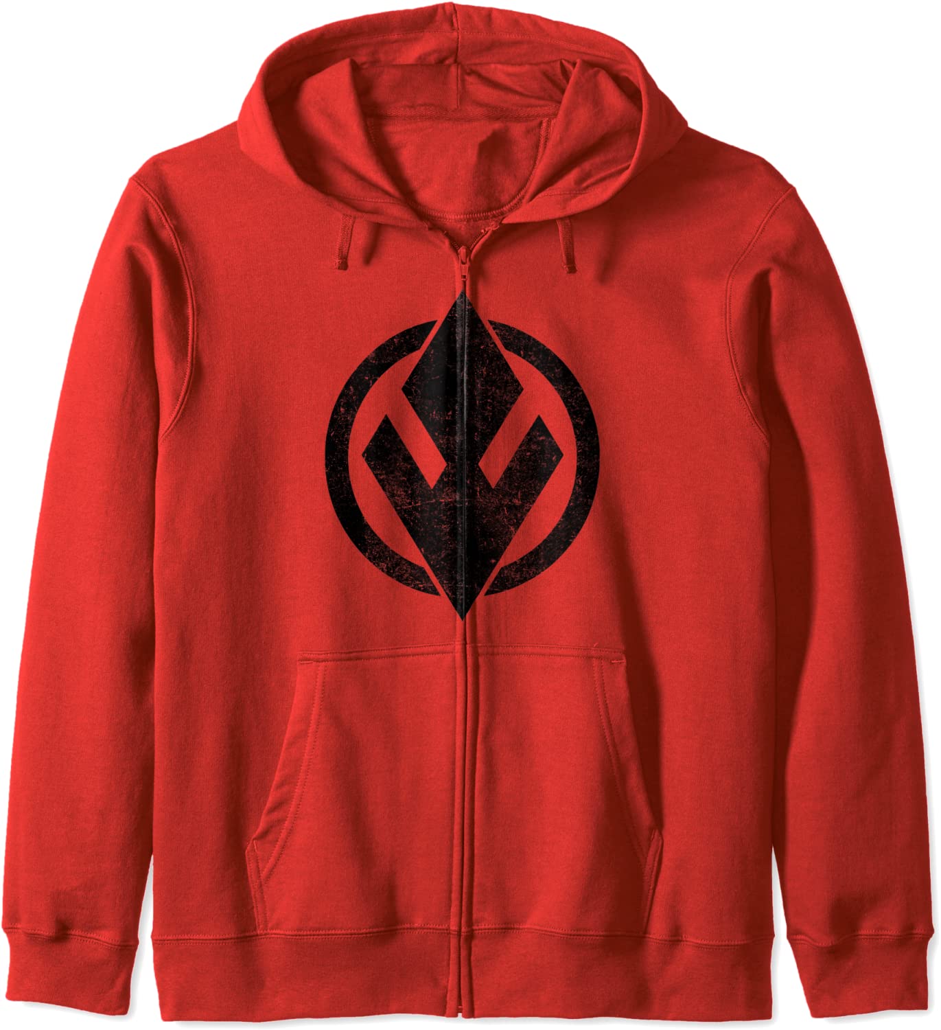 Star Wars Red Sith Trooper Symbol All Black Logo Hoodie