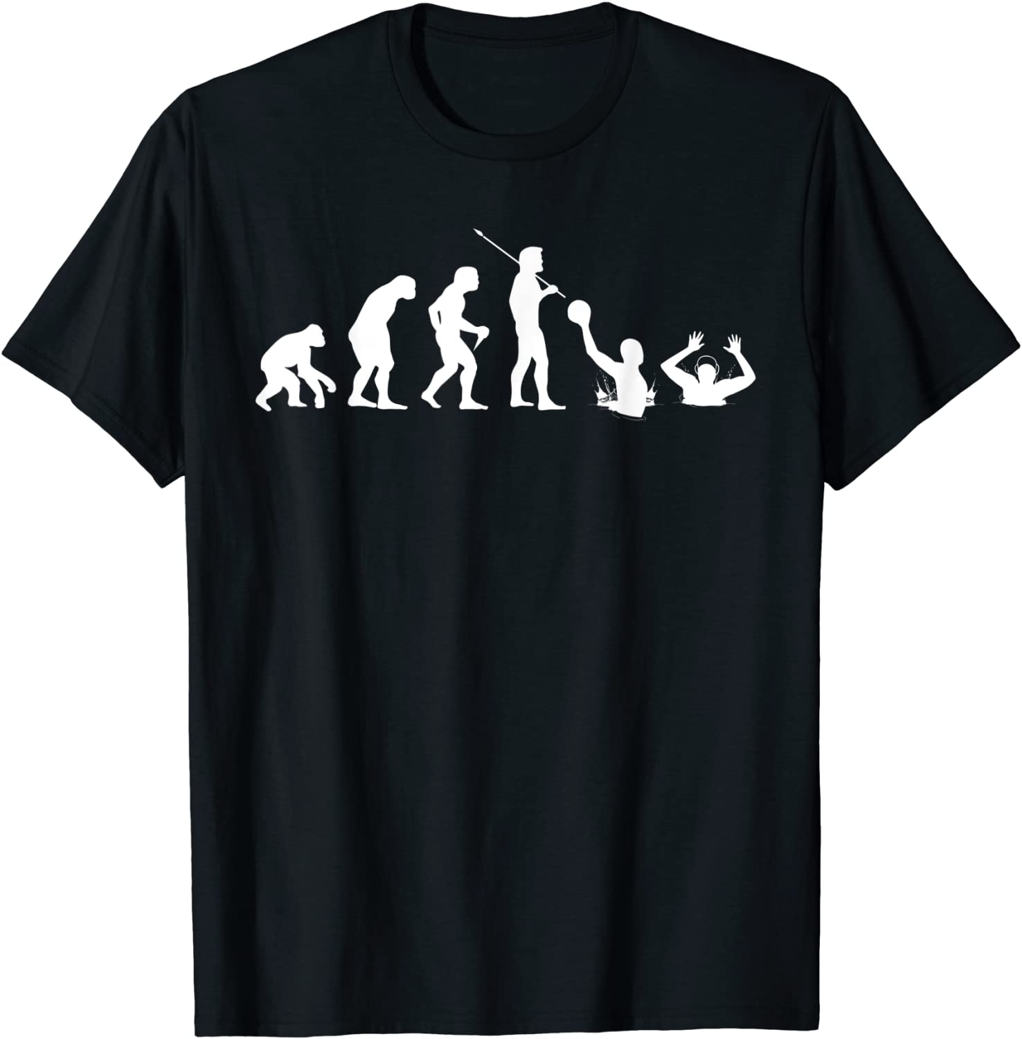 Water polo evolution water polo player water sports ball T-Shirt