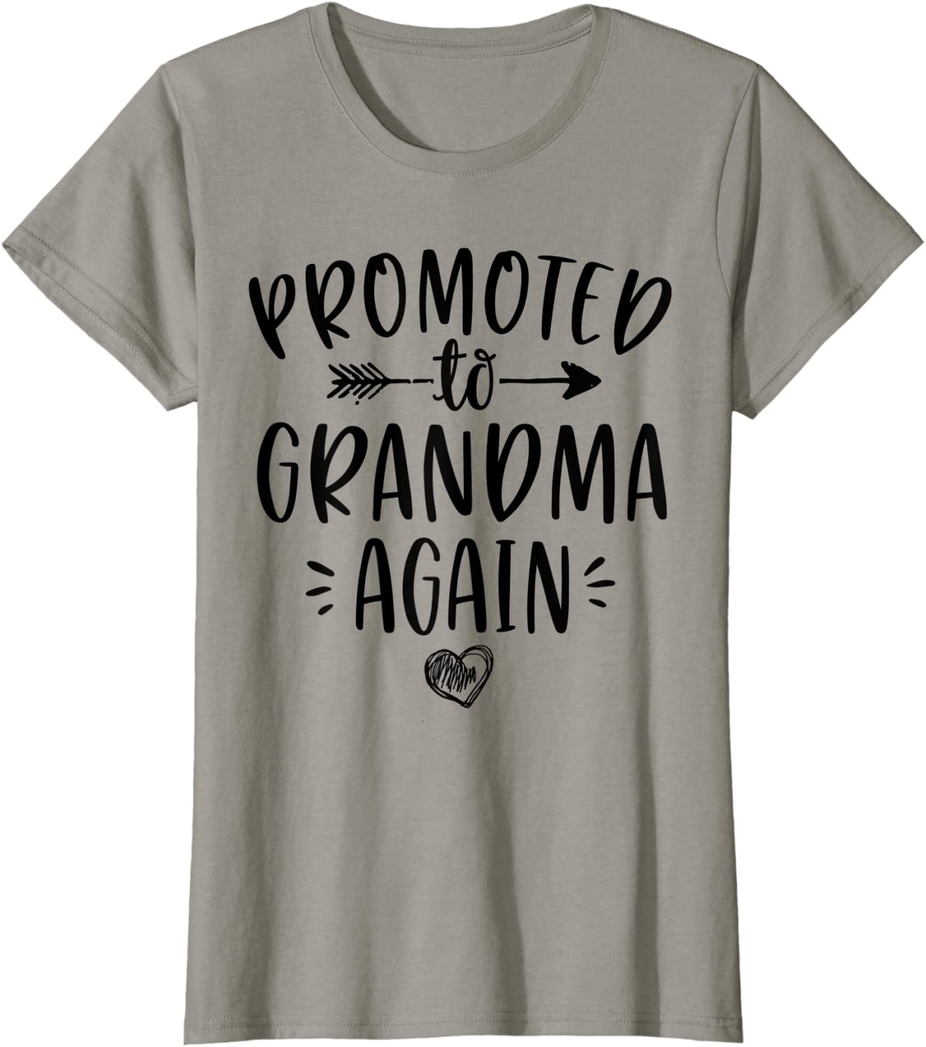 Womens Promoted to Grandma Again New Nana Granny To Be Gigi Mimi T-Shirt