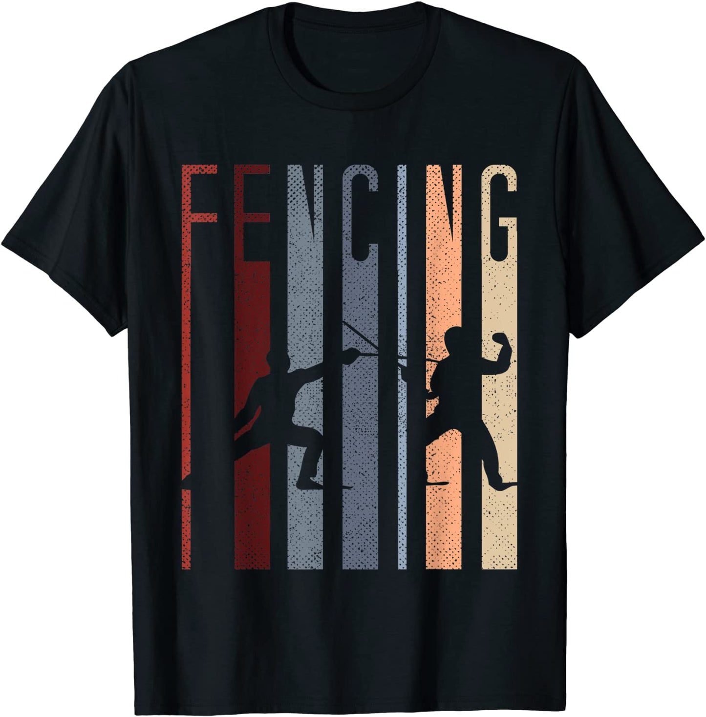Vintage Fencing T-Shirt Sport Gift Men Women Fence T-Shirt