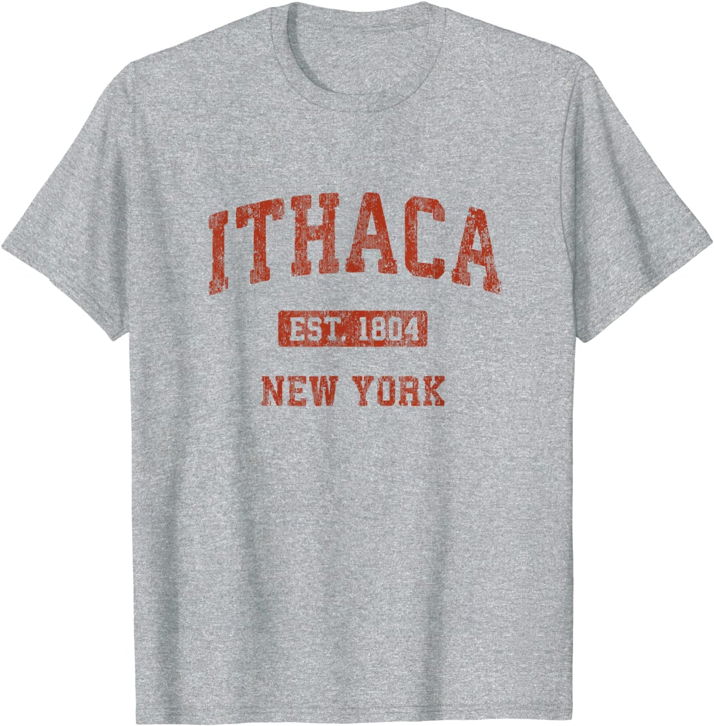 Ithaca New York NY Vintage Athletic Sports Design T-Shirt