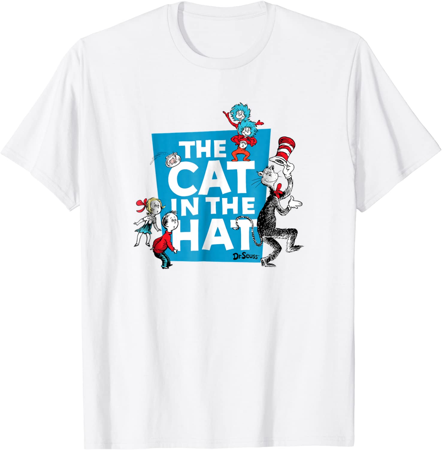 Dr Seuss The Cat in the Hat Characters T-shirt