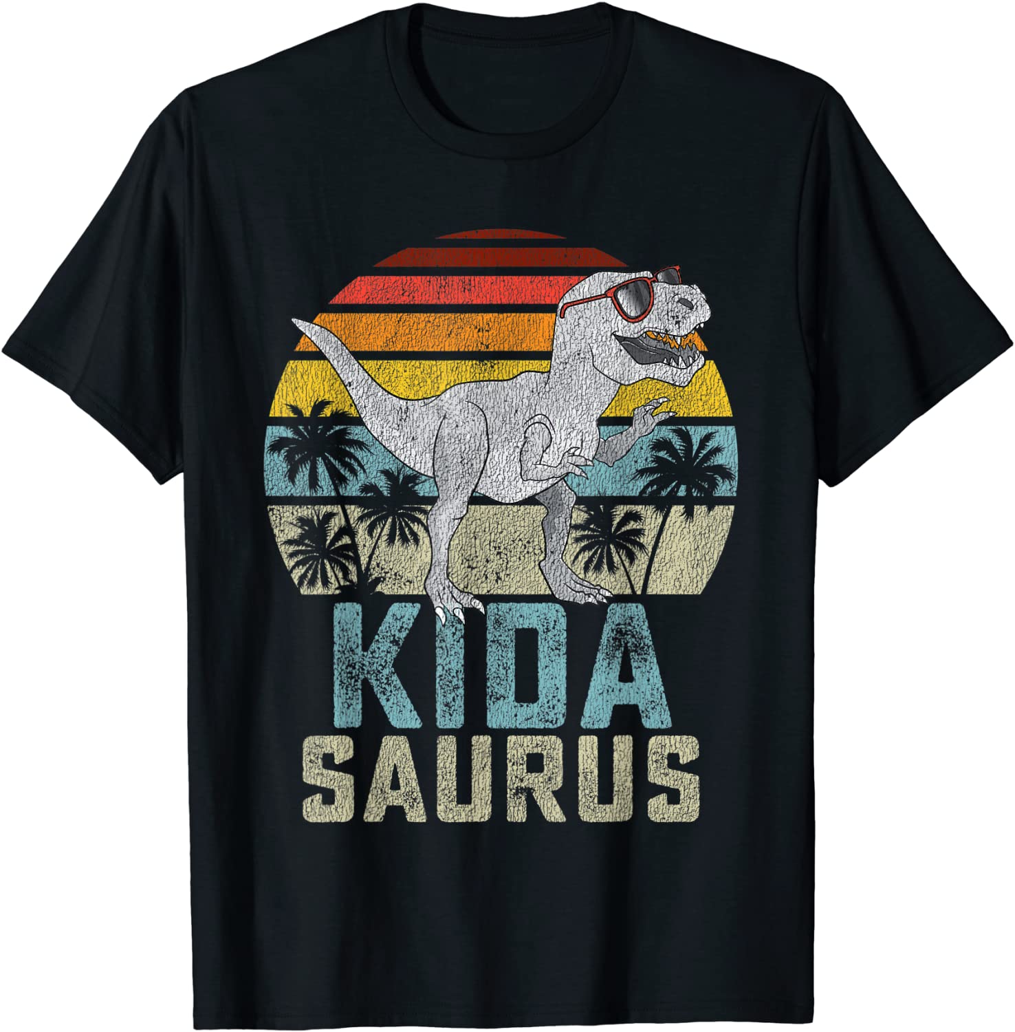 Kidasaurus T Rex Dinosaur Kid Saurus Family Matching T-Shirt