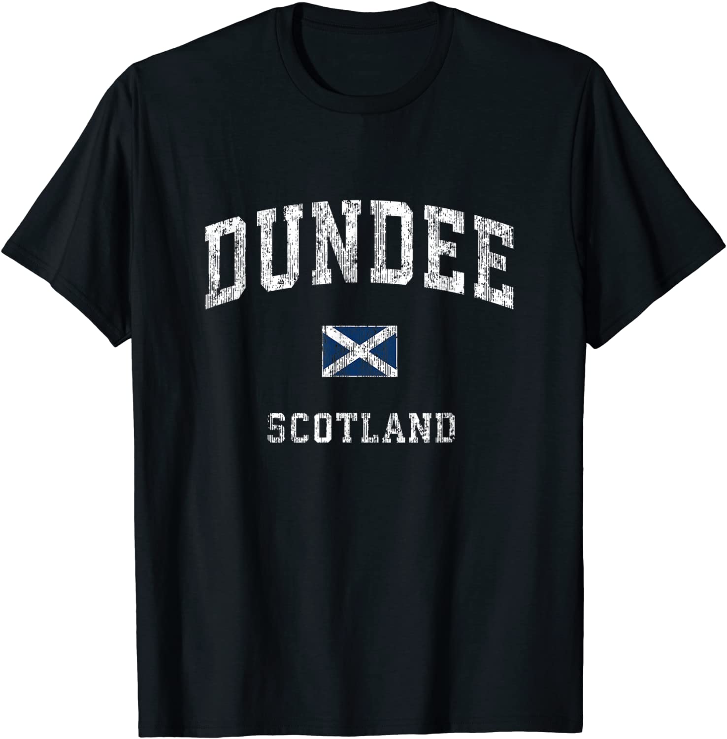 Dundee Scotland Vintage Athletic Sports Design T-Shirt