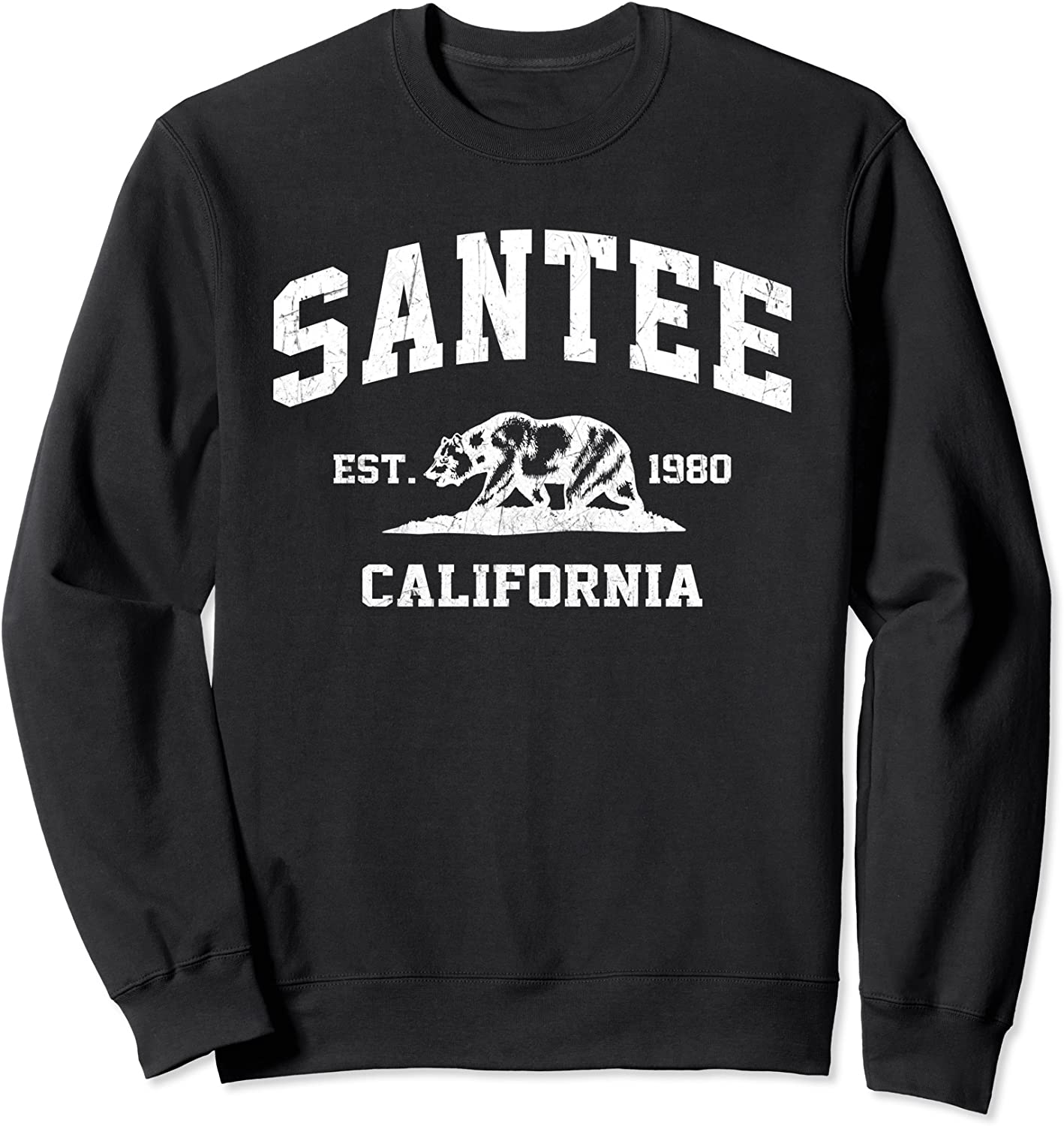 Santee California CA vintage state Athletic style Sweatshirt