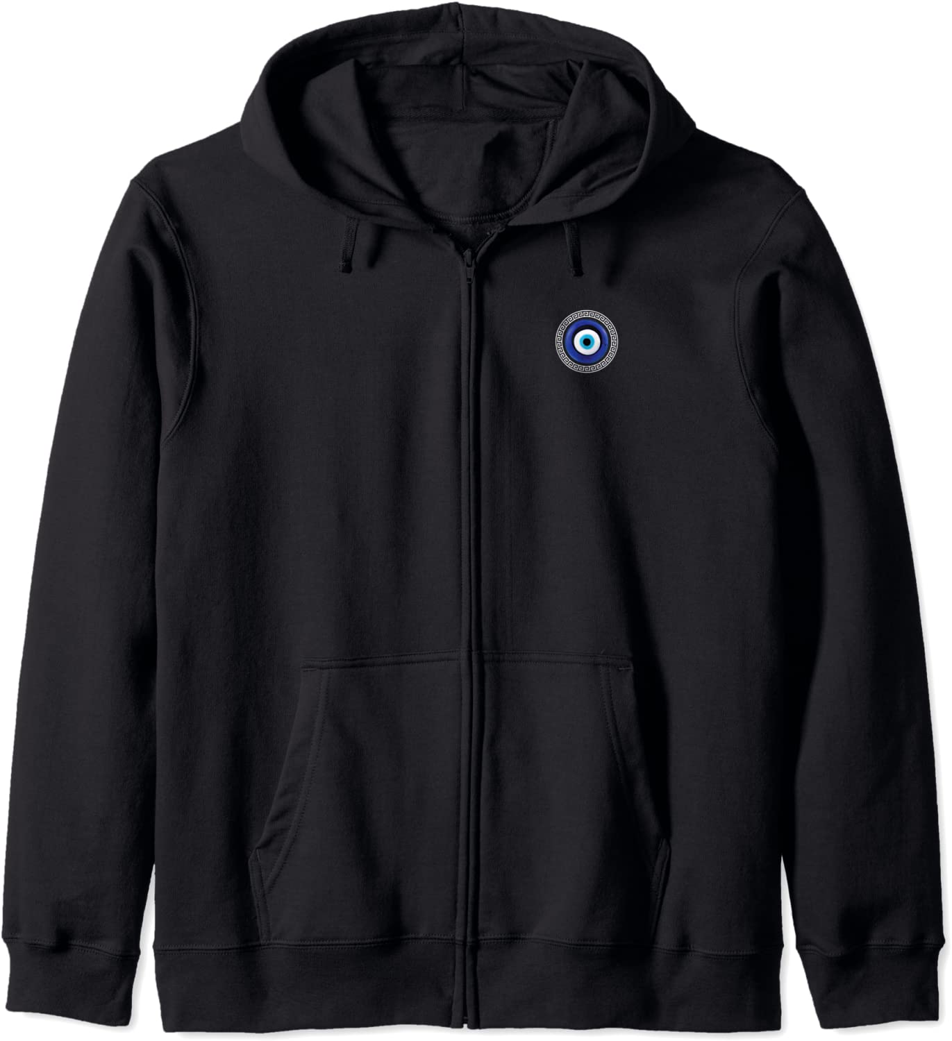 Evil Eye Charm Greek Matiasma Lucky Greek Key Evil Eye Hoodie