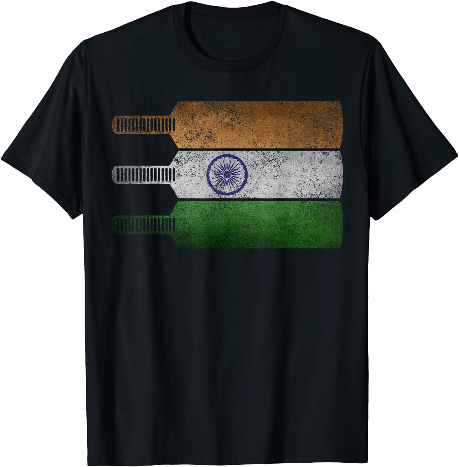 Cool Indian Cricket Lover Gifts Swaraj Tiranga India Flag T-Shirt