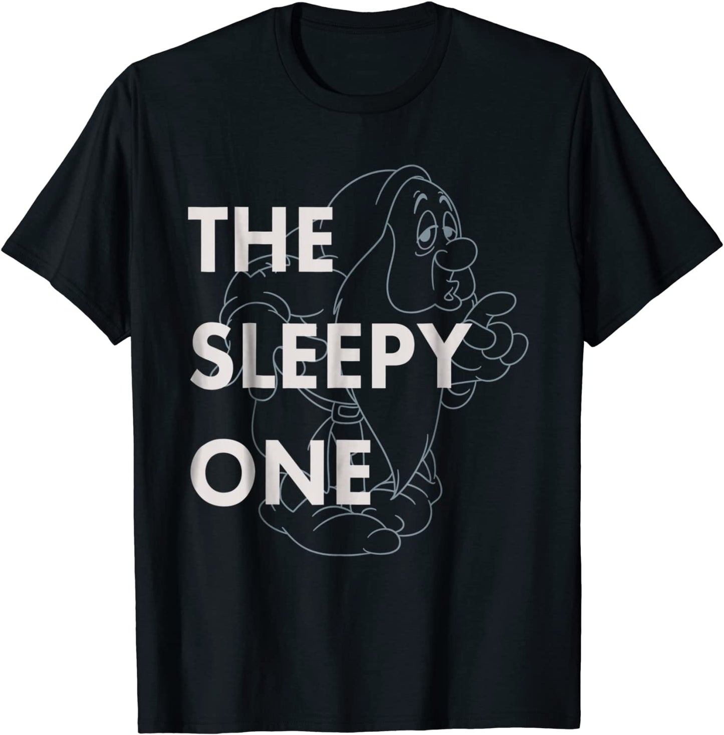 Disney Snow White The Sleepy One Outlined Graphic T-Shirt