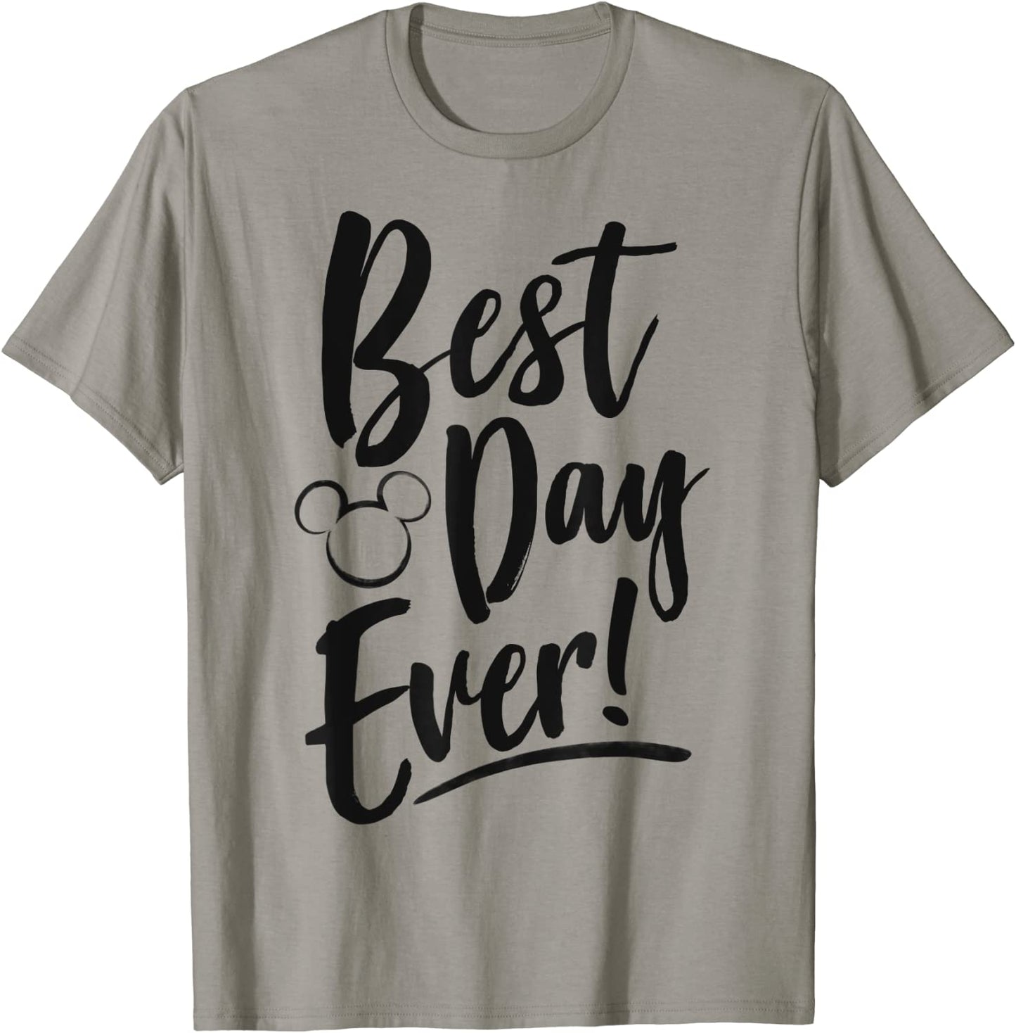 Disney Mickey And Friends Best Day Ever Text T-Shirt