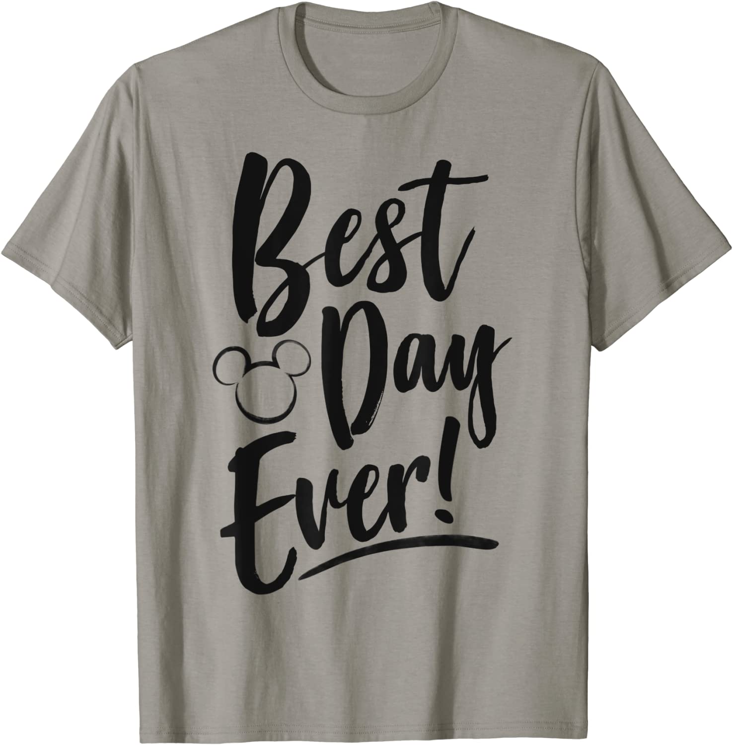 Disney Mickey And Friends Best Day Ever Text T-Shirt
