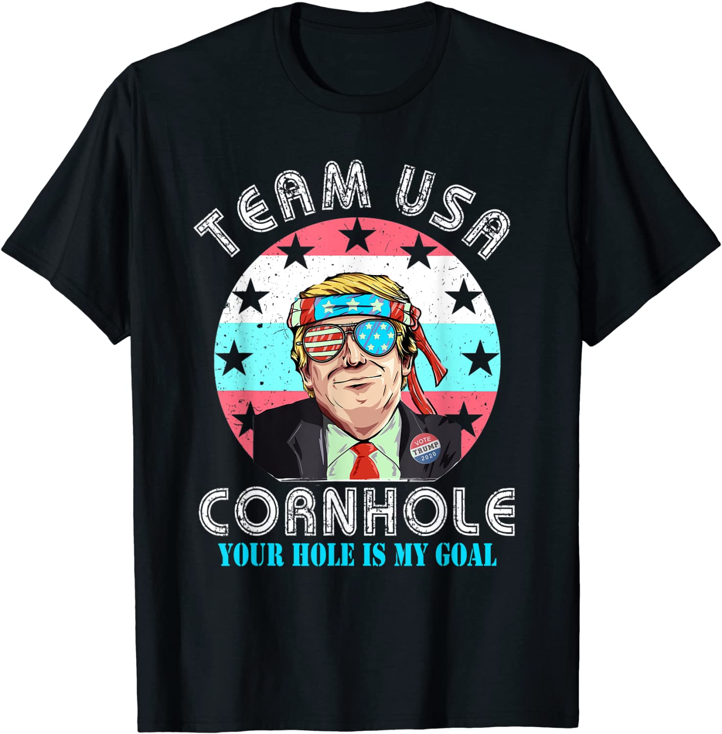 USA Cornhole Shirt Team Cornhole Shirts Funny Cornhole T-Shirt