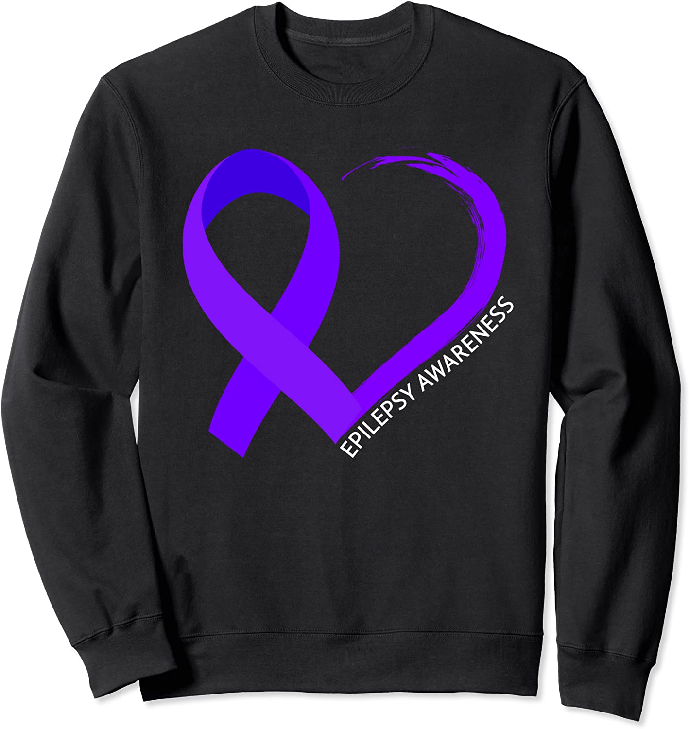 Epilepsy Awareness Day Shirt With Purple Ribbon Epilepsy Sweatshirt