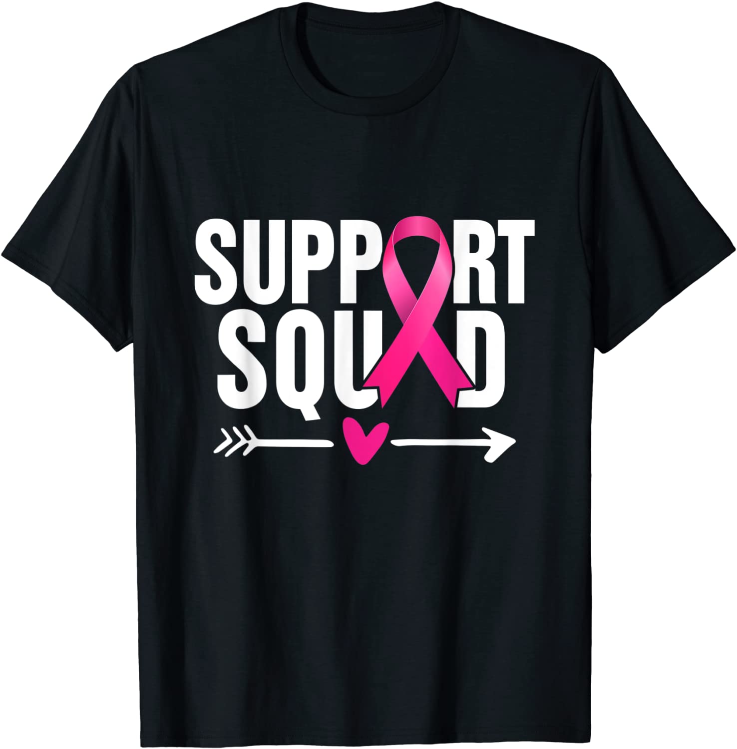 Breast Cancer Warrior Support Squad Breast Cancer Awareness T-Shirt