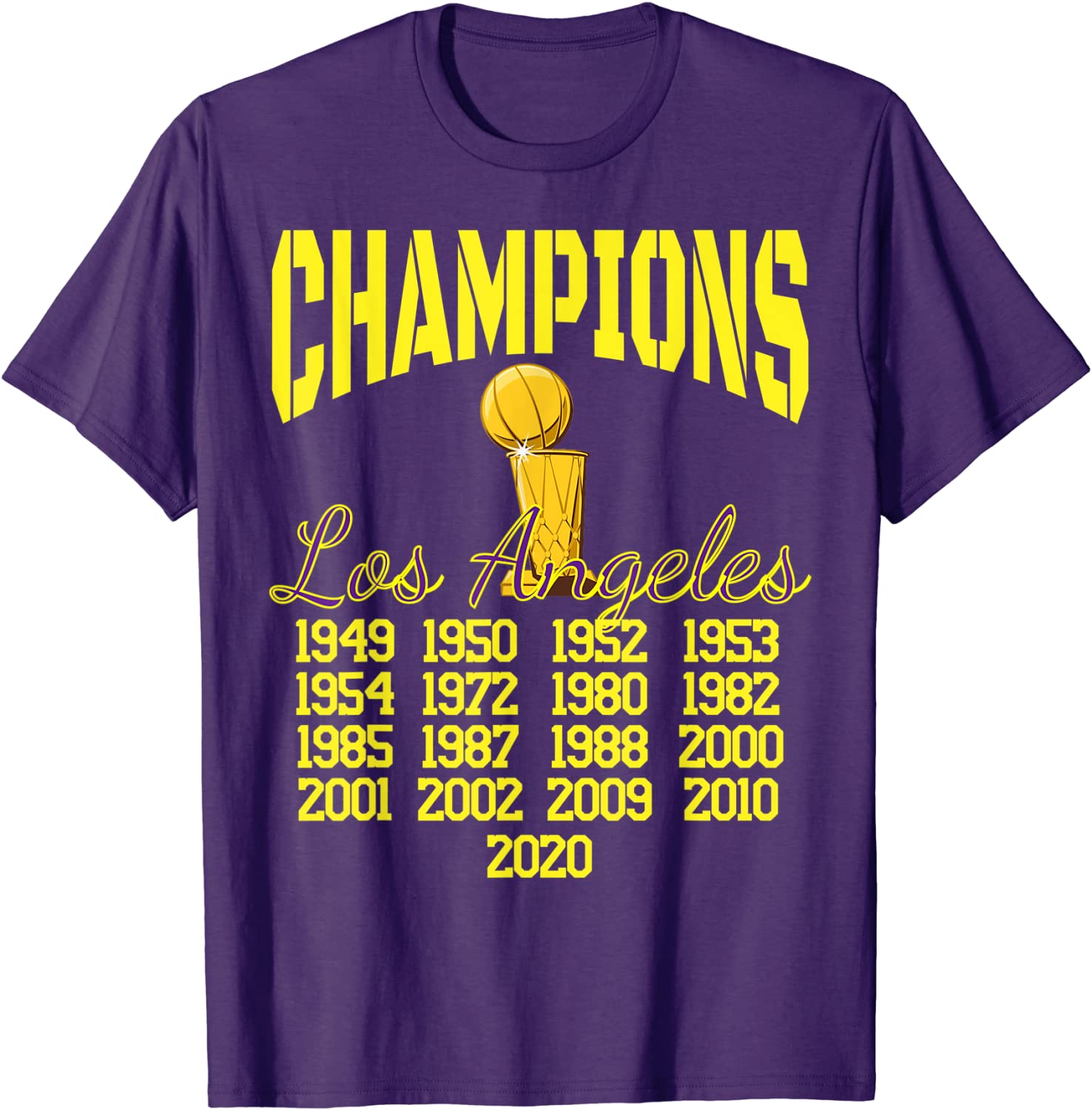 Los Angeles Champions Playoff Basketball Championship T-Shirt