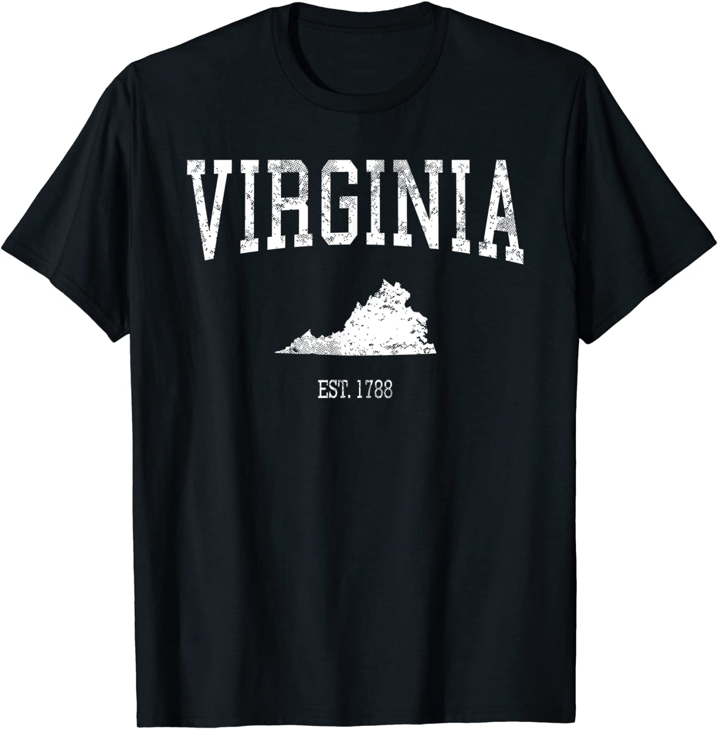 Virginia T-Shirt Vintage Sports Design VA