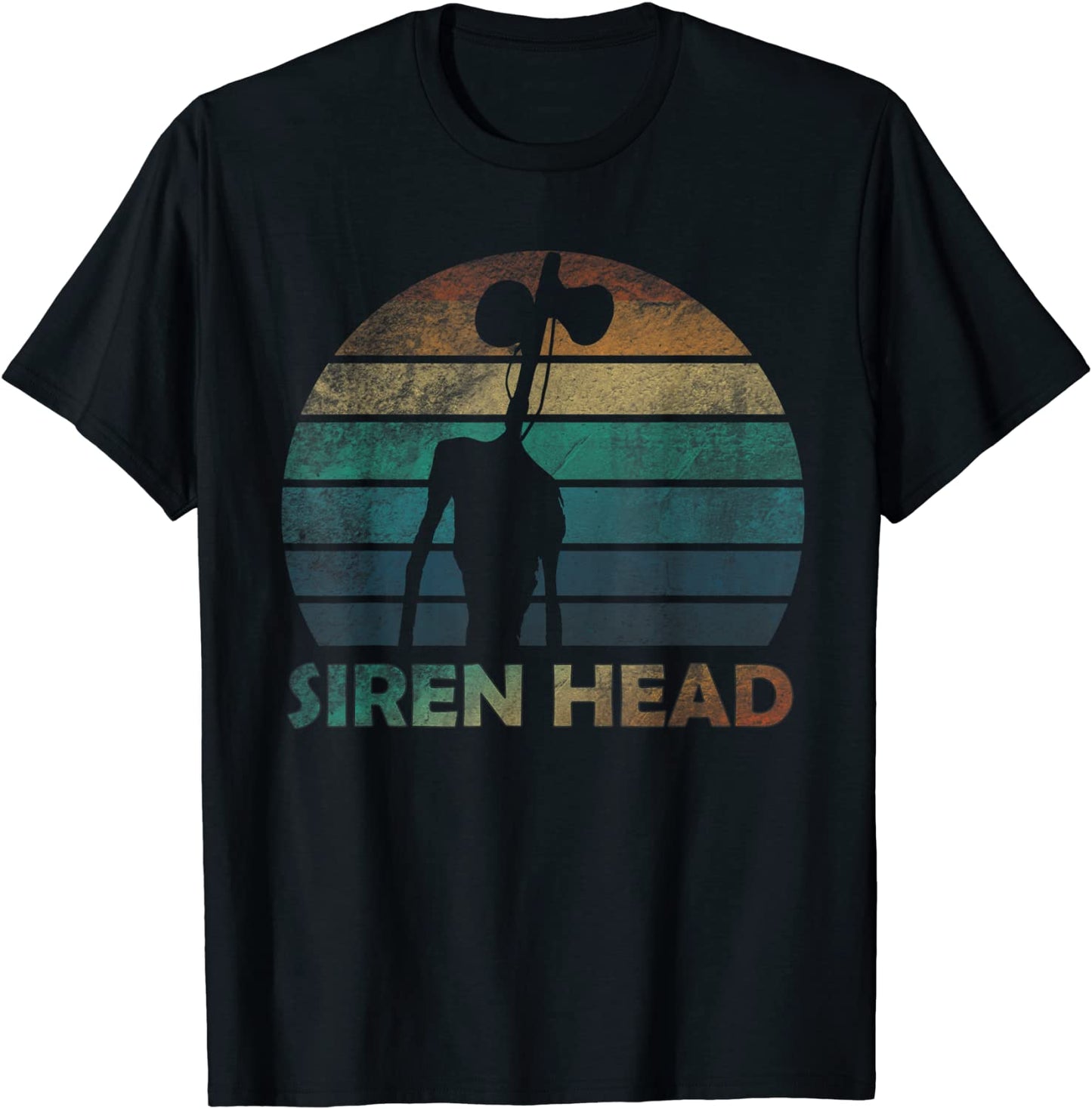 Scary Siren Head Horror Vintage halloween meme kids gifts T-Shirt