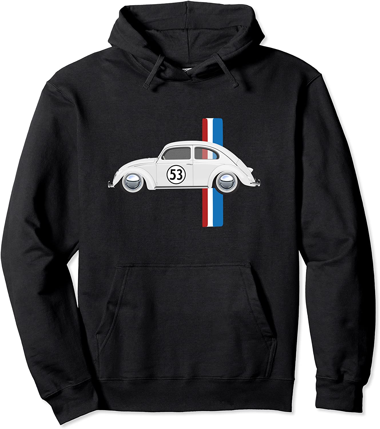 Classic Vintage Car Oldtimer 53 Bug Buggy Beetle Herbie Pullover Hoodie