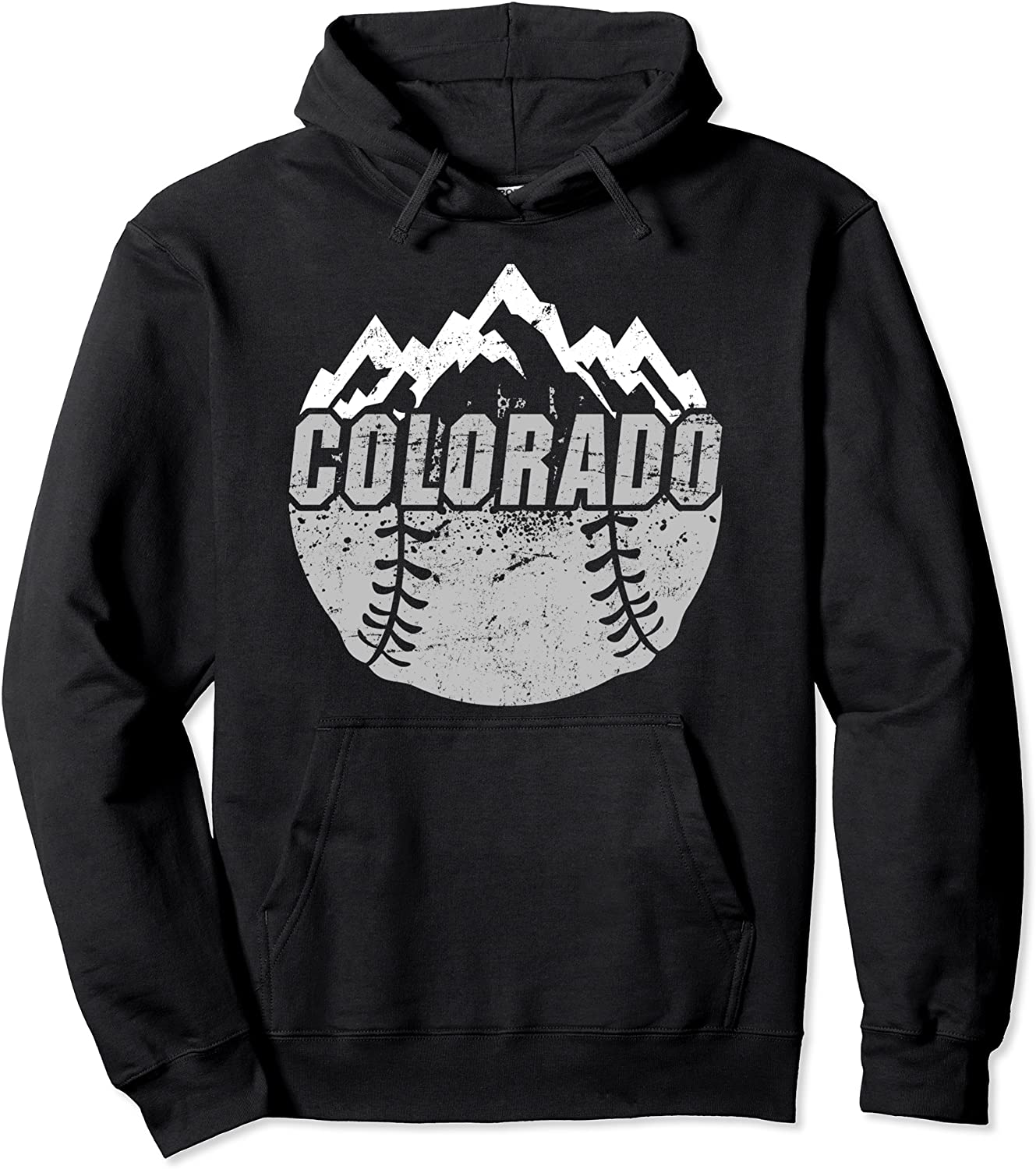 Colorado Baseball Rocky Mountains Design Pullover Hoodie