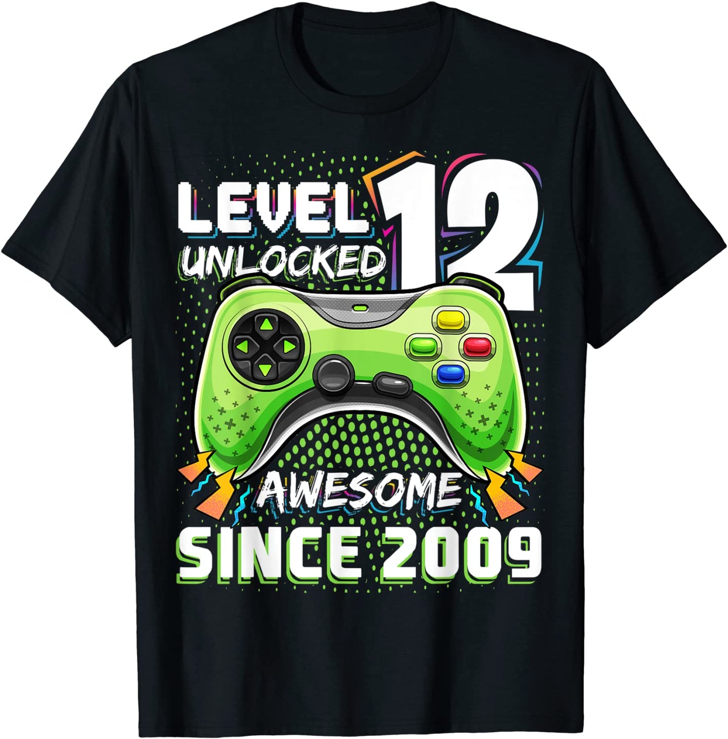 Level 12 Unlocked Awesome 2009 Video Game 12th Birthday Gift T-Shirt