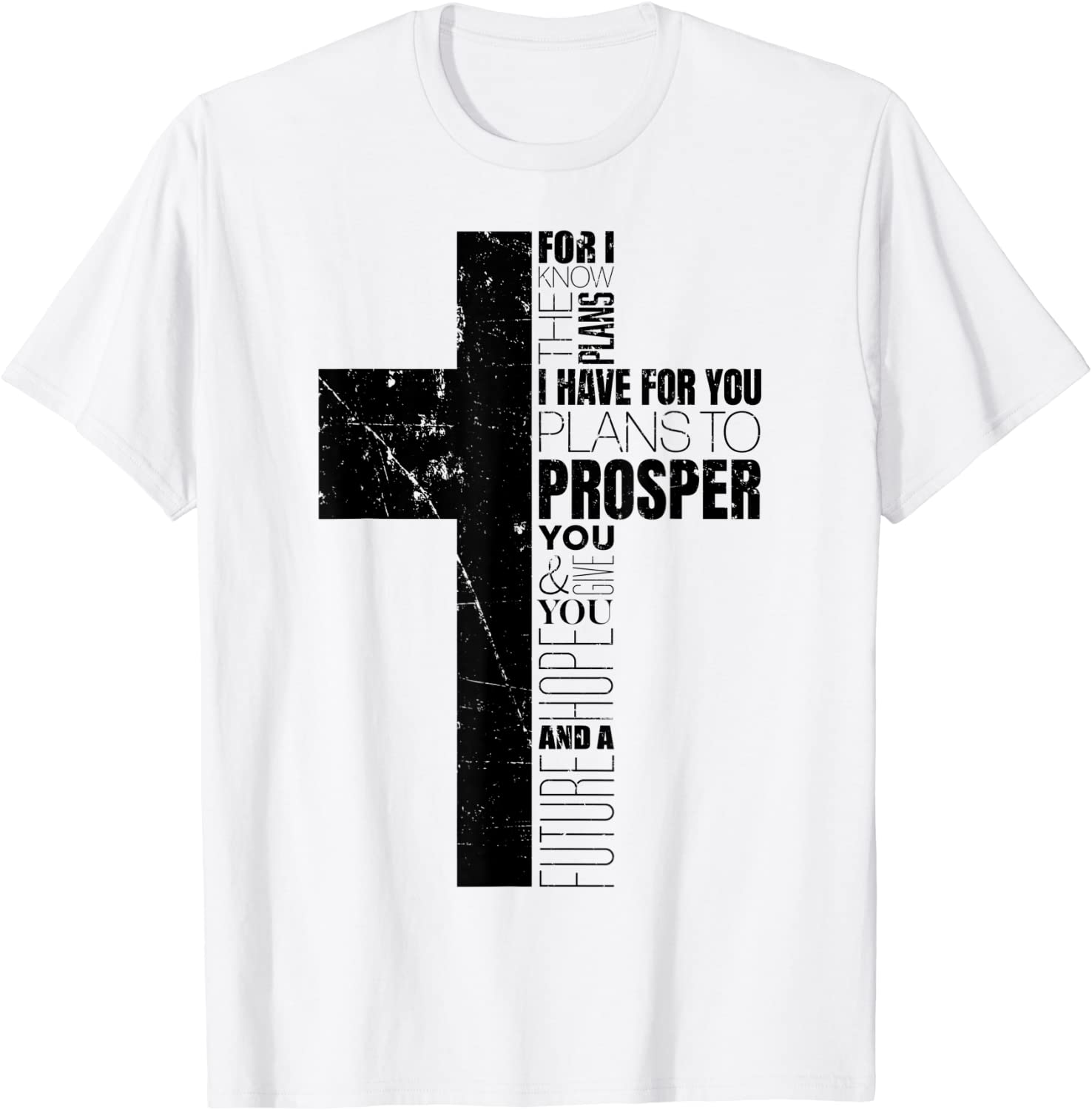 Jeremiah 2911 Christian Bible Verse Gifts Cross Religious T-Shirt