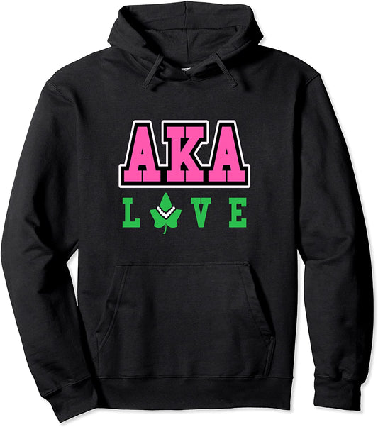 AKA Paraphernalia Love Sorority HBCU Pullover Hoodie