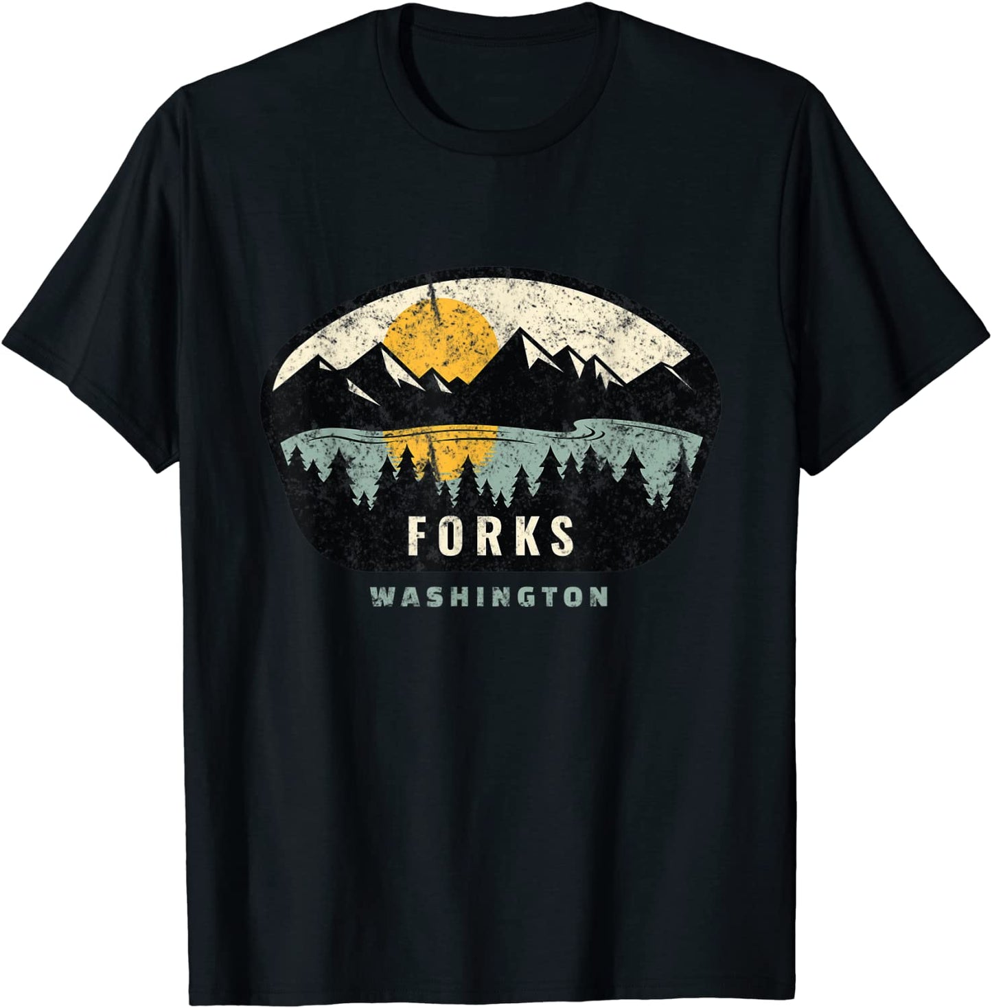 Forks Washington Outdoors WA NW Vacation Gifts T-Shirt