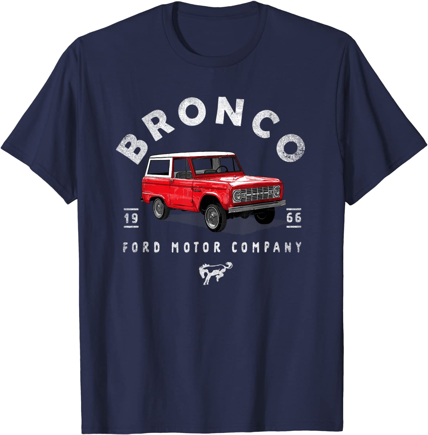 Ford Bronco 66 Illustrated T-Shirt