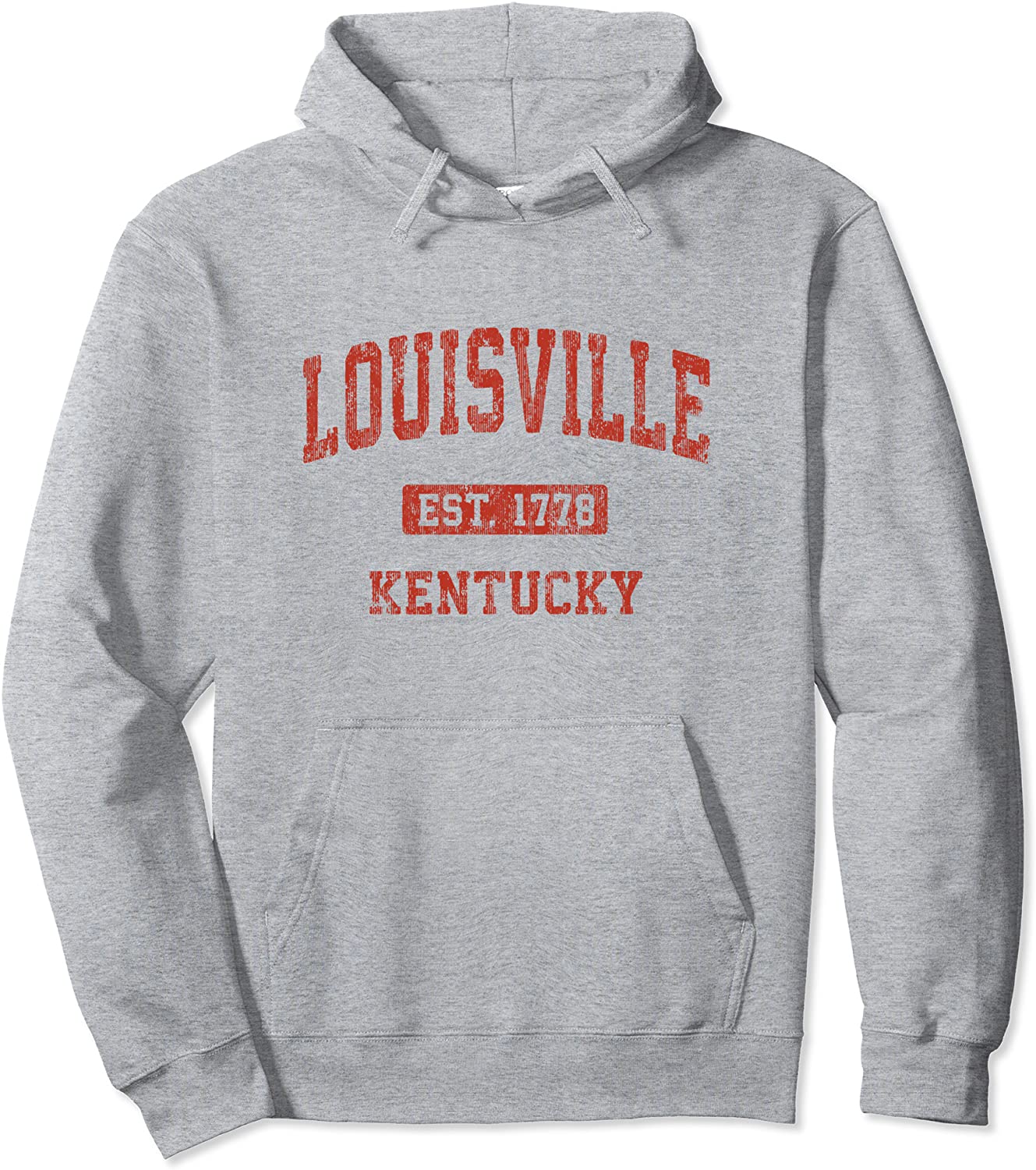 Louisville Kentucky KY Vintage Athletic Sports Design Pullover Hoodie