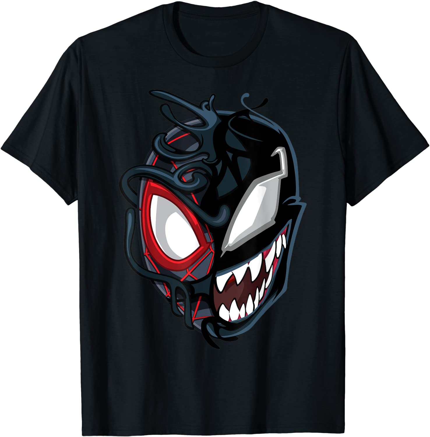 Marvel Spider-Man Maximum Venom Miles Morales Big Face T-Shirt