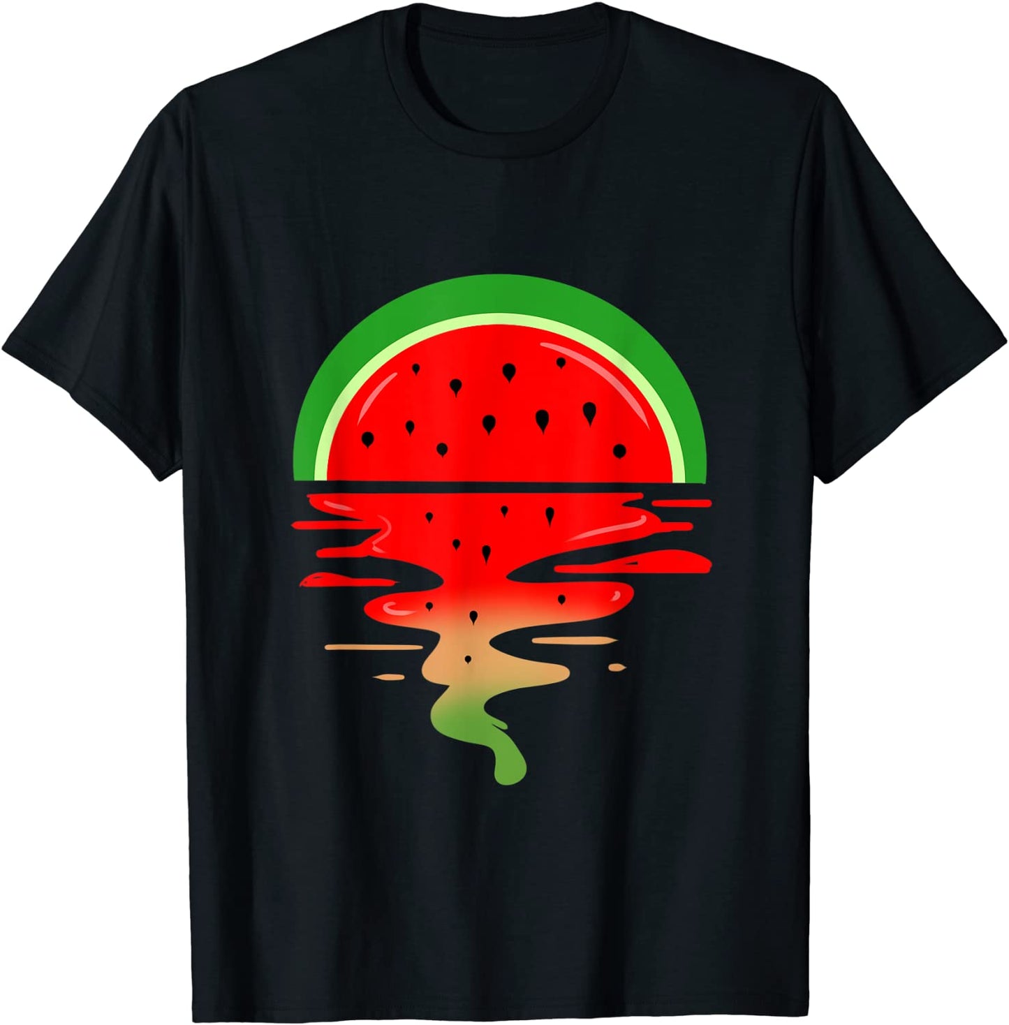 Watermelon Vaporwave Sunset T-Shirt