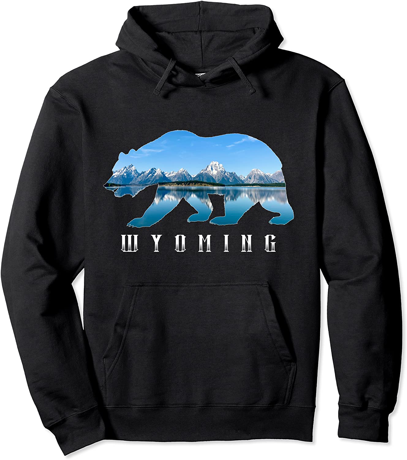 Wyoming Bear Grand Teton National Park Image Souvenir Pullover Hoodie