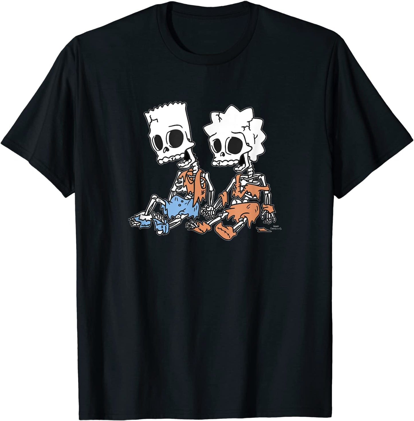 The Simpsons Bart Lisa Skeletons C2 T-Shirt