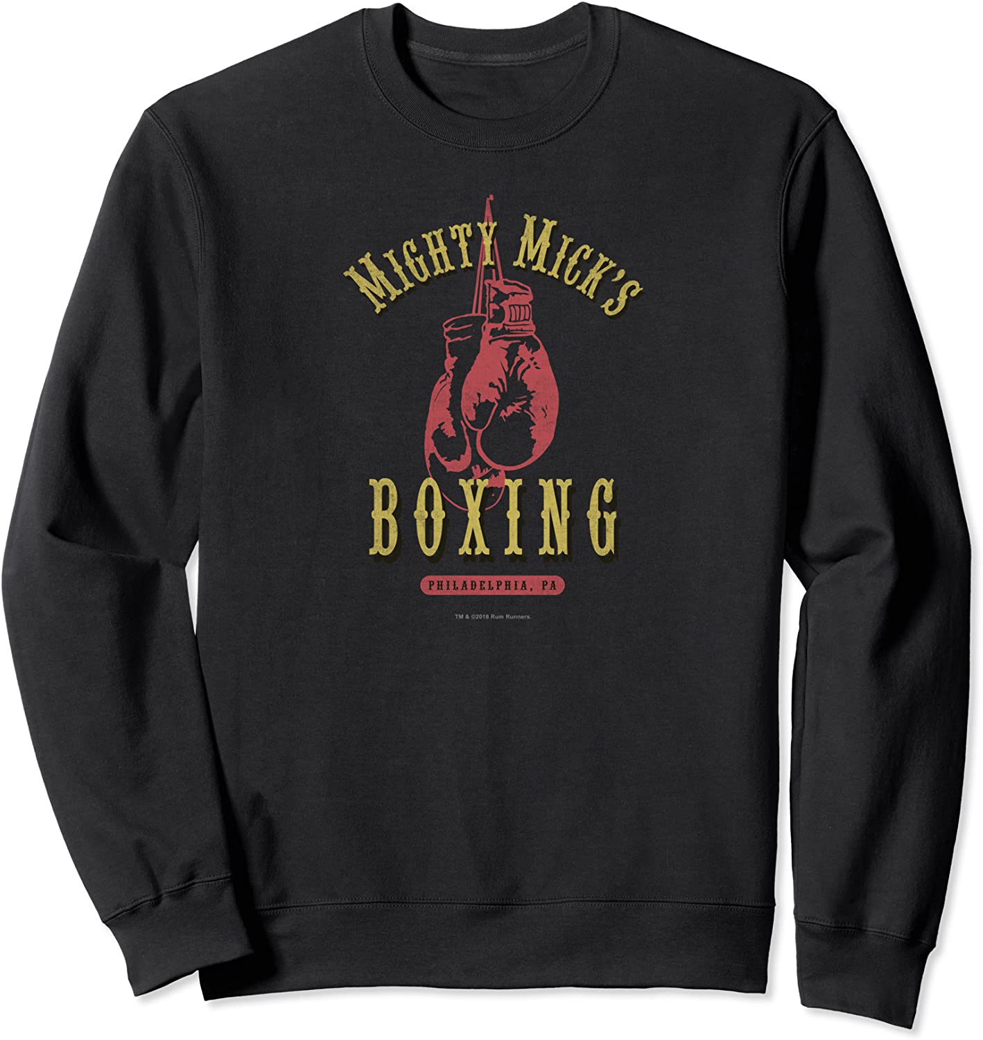 Mighty Micks Boxing Gym Vintage Distressed and Faded Sweatshirt