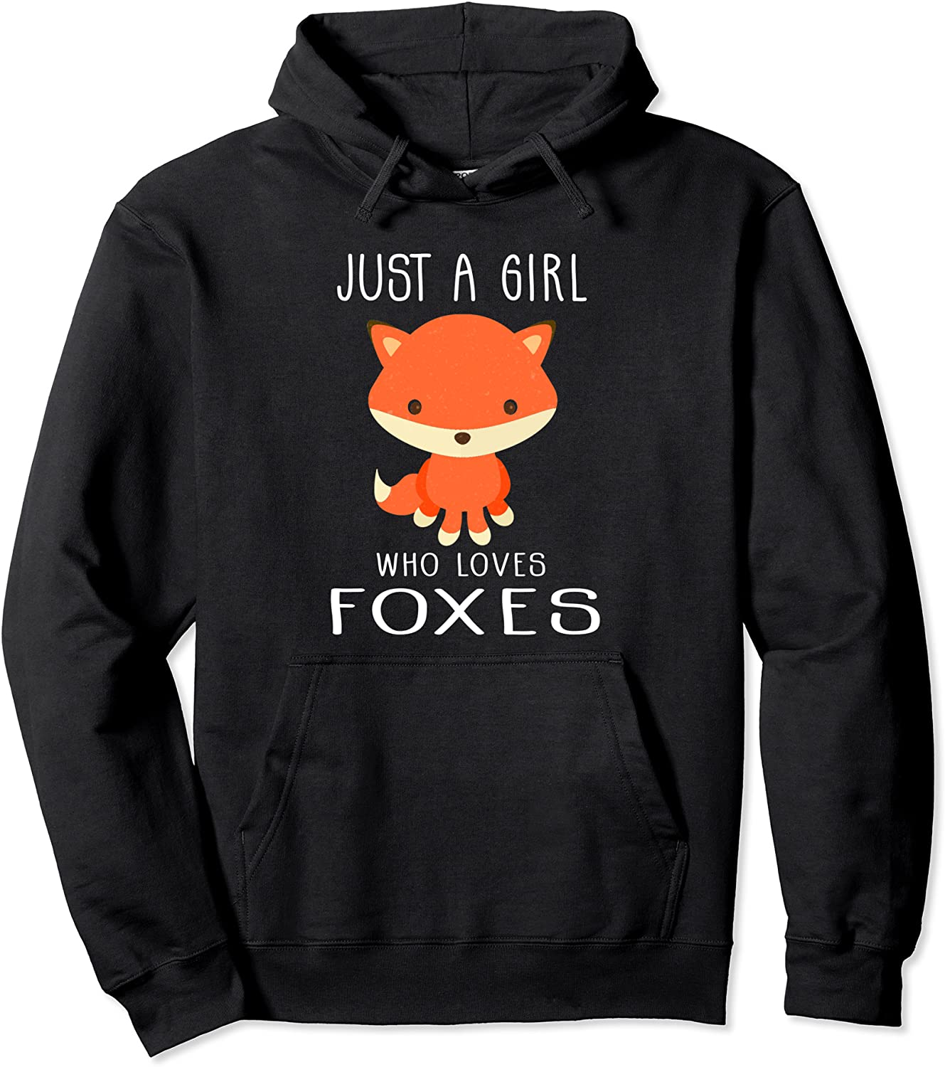 Just A Girl Who Loves Foxes Cute Girls Teens Women Pullover Hoodie