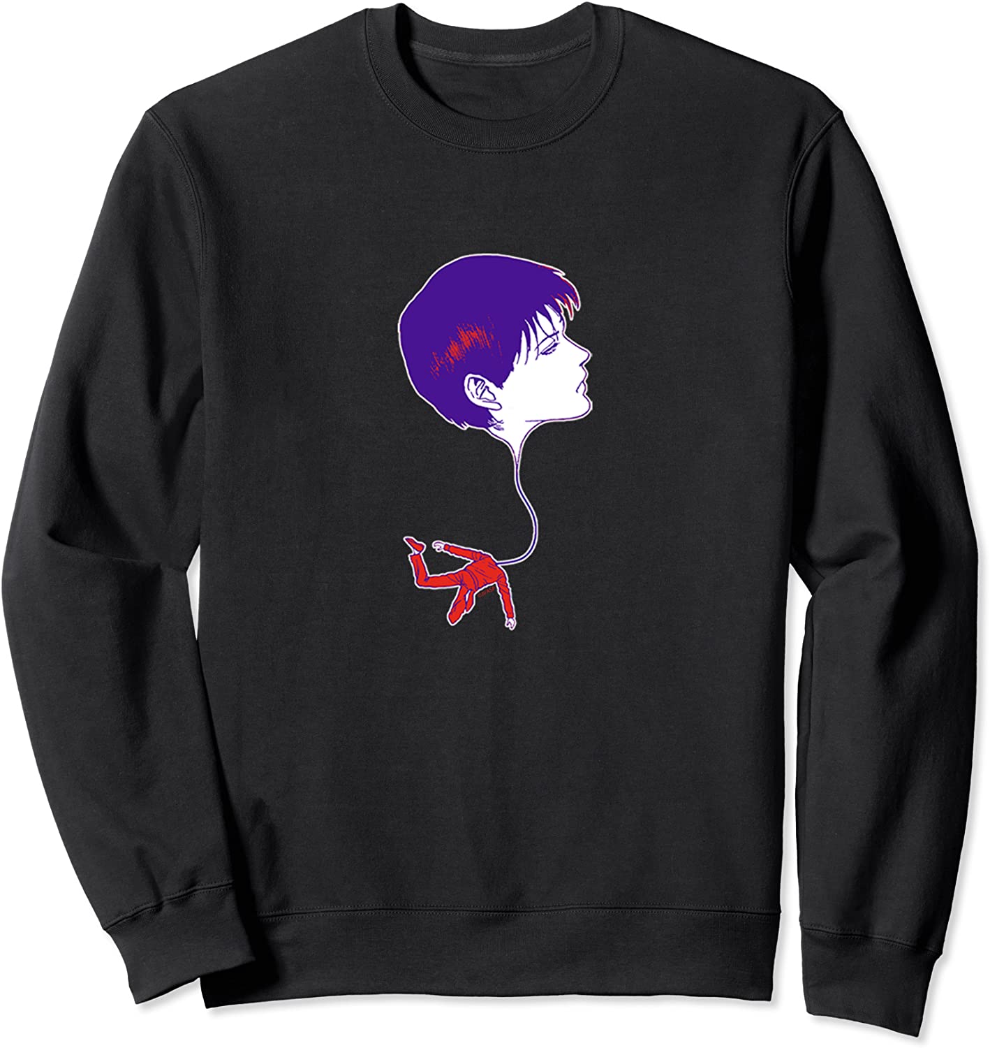 Junji Ito Floating Heads Back Print Sweatshirt