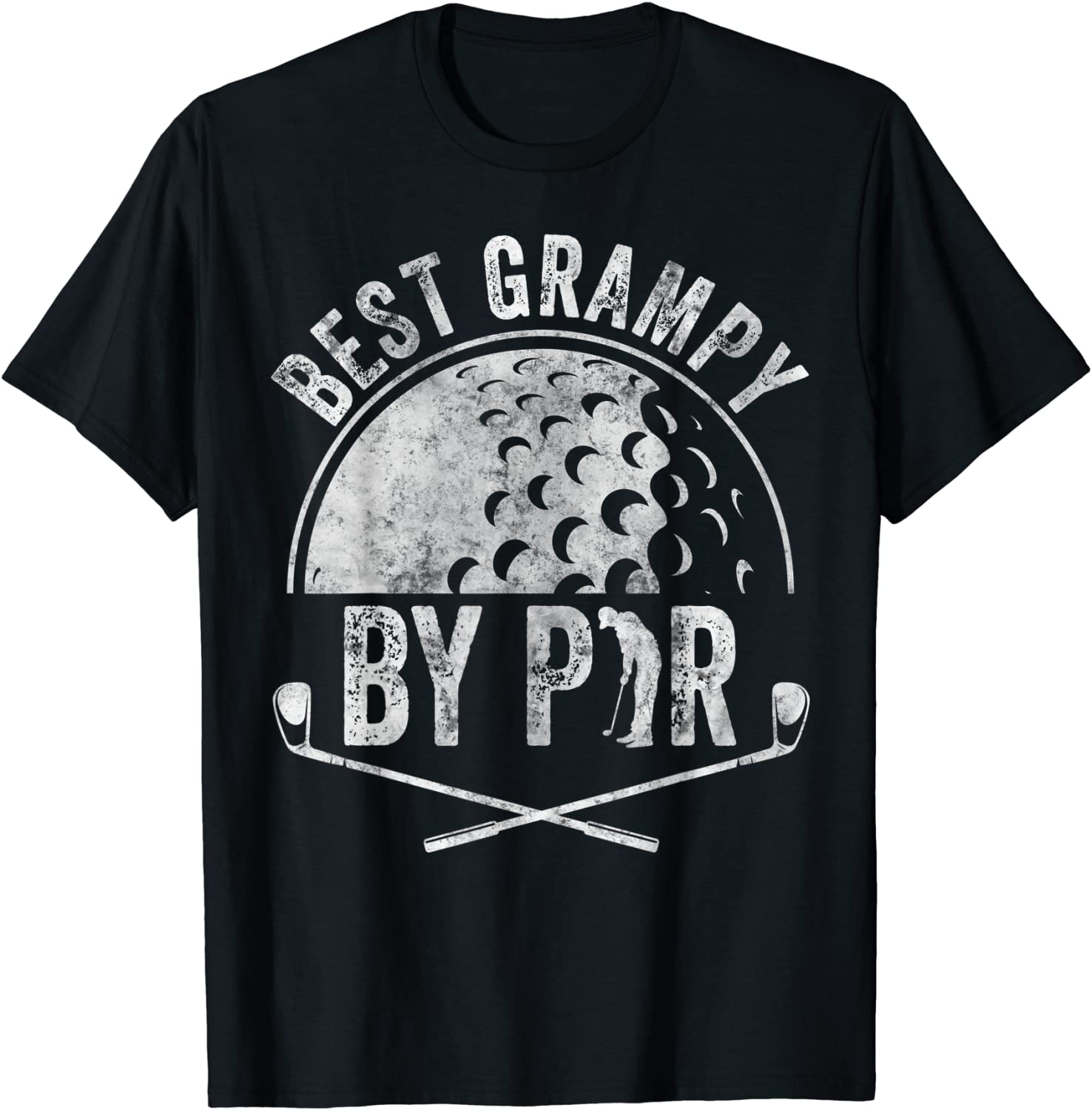 Mens Best Grampy By Par Shirt Golf Lover Sports Gift Golf Golfer T-Shirt